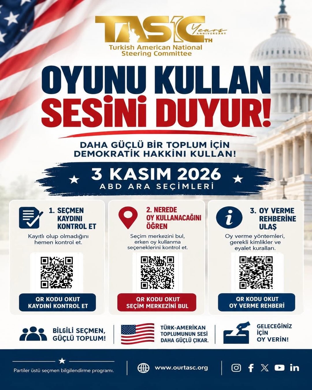 TASC voting reminder for the 2026 midterm elections