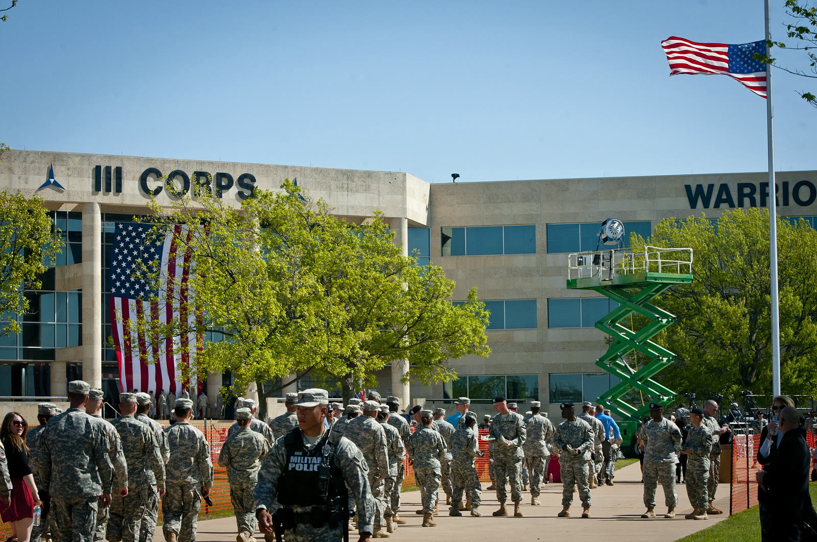 A 2014 memorial ceremony for the victims of the Fort Hood shooting
