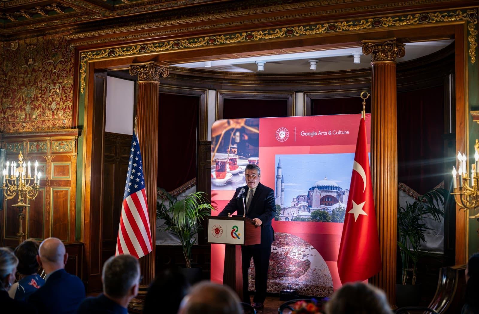 Ambassador Sedat Önal speaks at the event