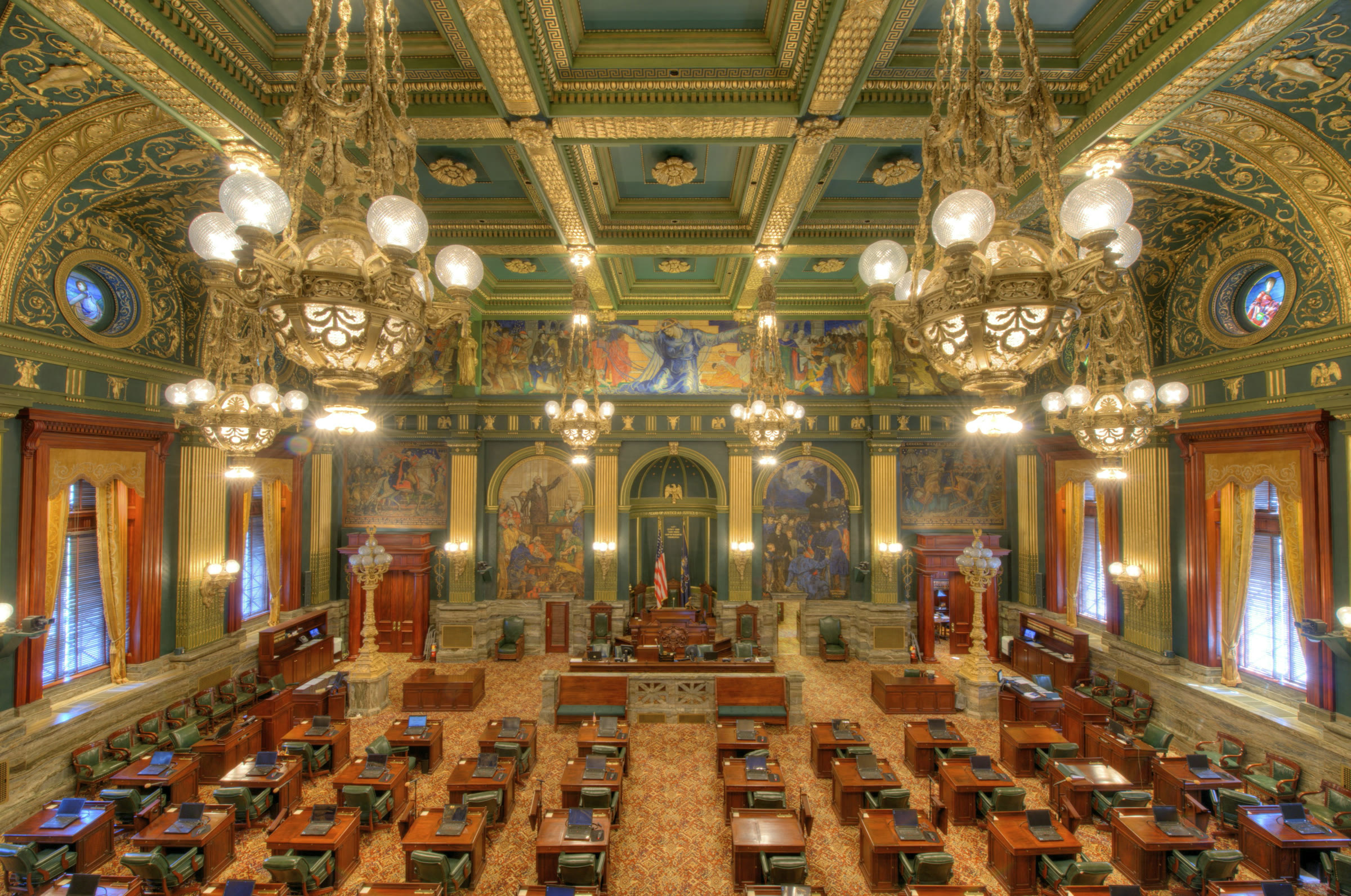 Senate chamber of the Pennsylvania State Capitol