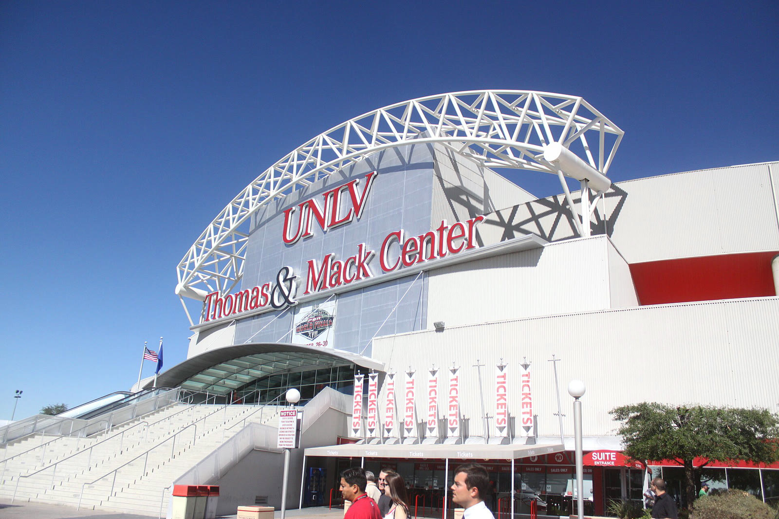 The Thomas & Mack Center in Las Vegas, host of the championships