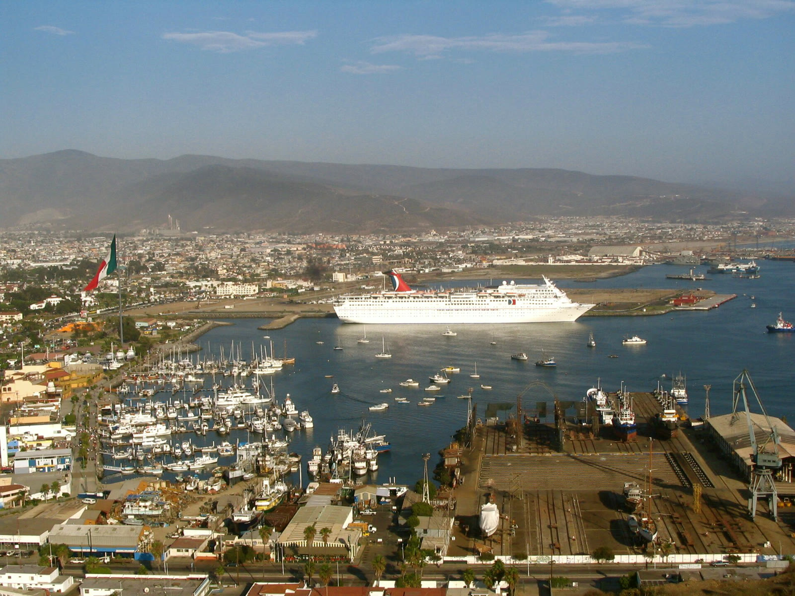 The port of Ensenada in Baja California state (archive)