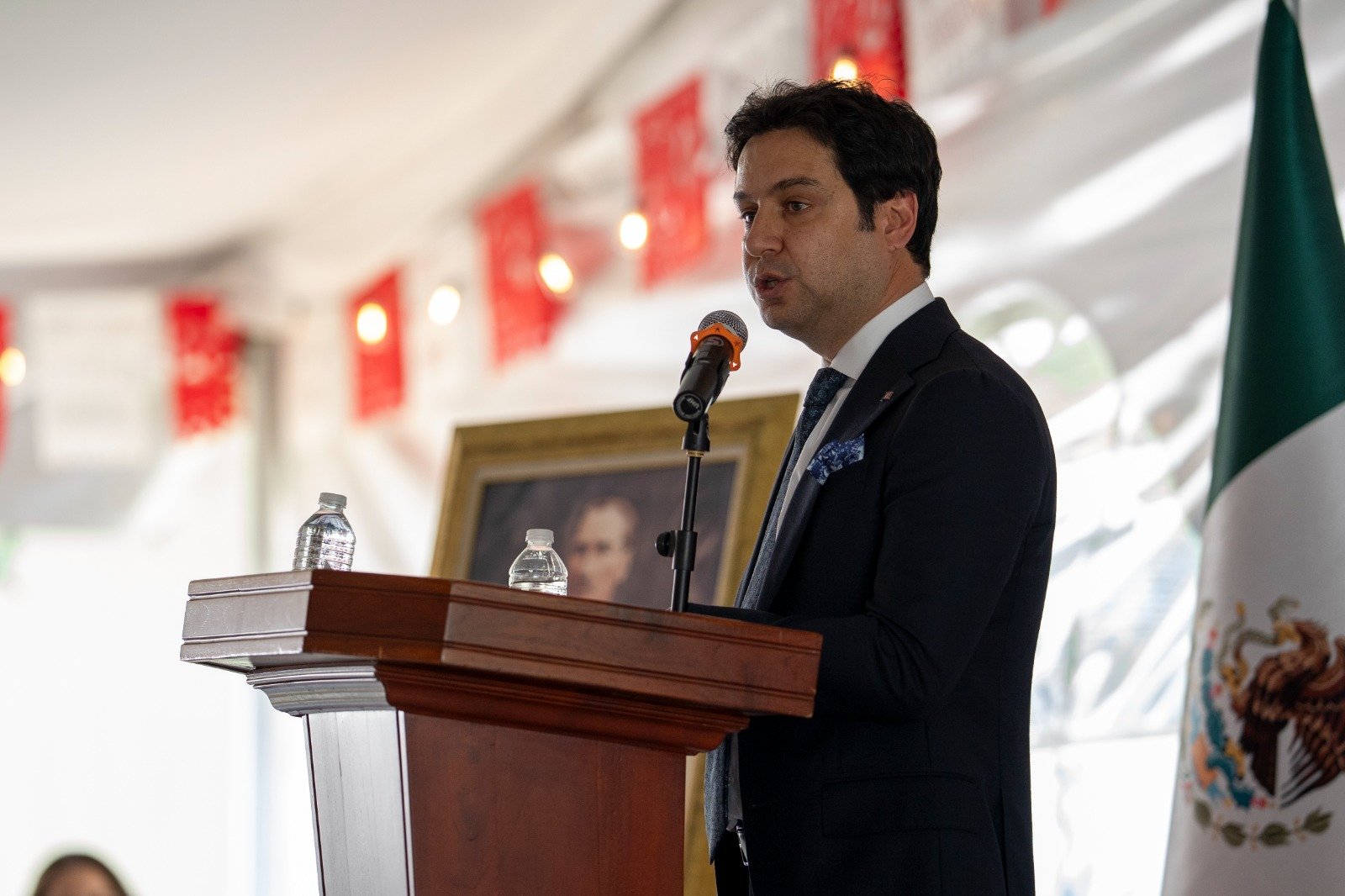 A speech at the Turkish Embassy's Republic Day reception in Mexico City