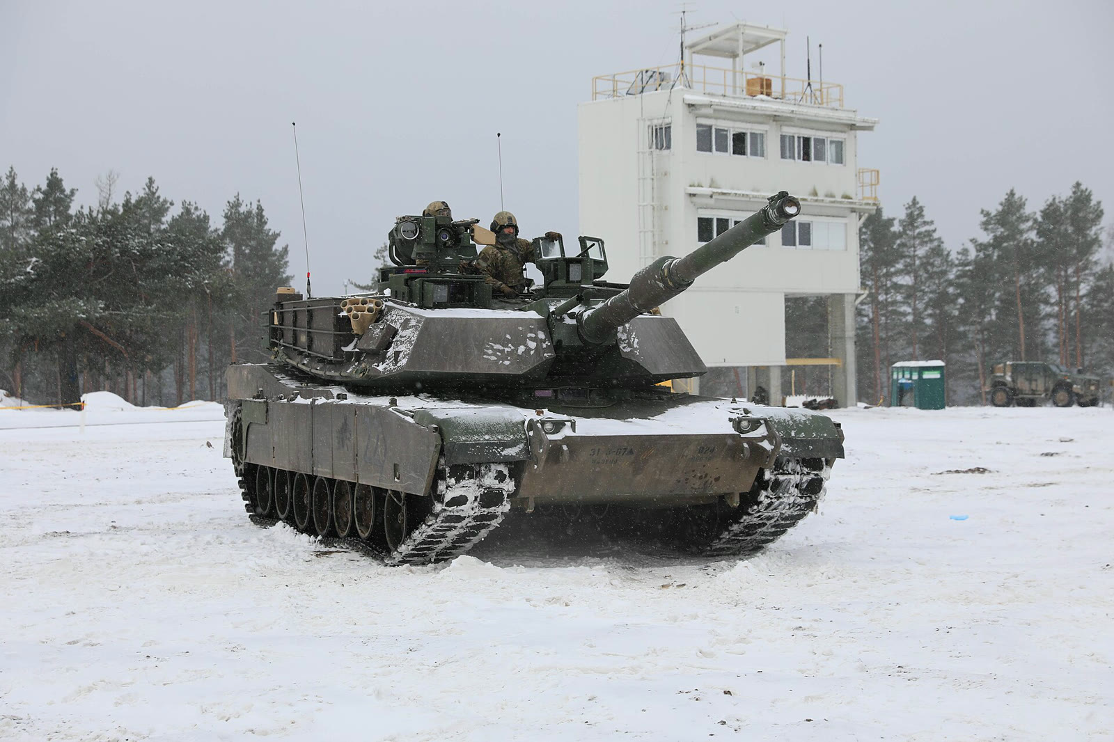 A U.S. Army M1A2C Abrams tank during an exercise in Lithuania (archive)