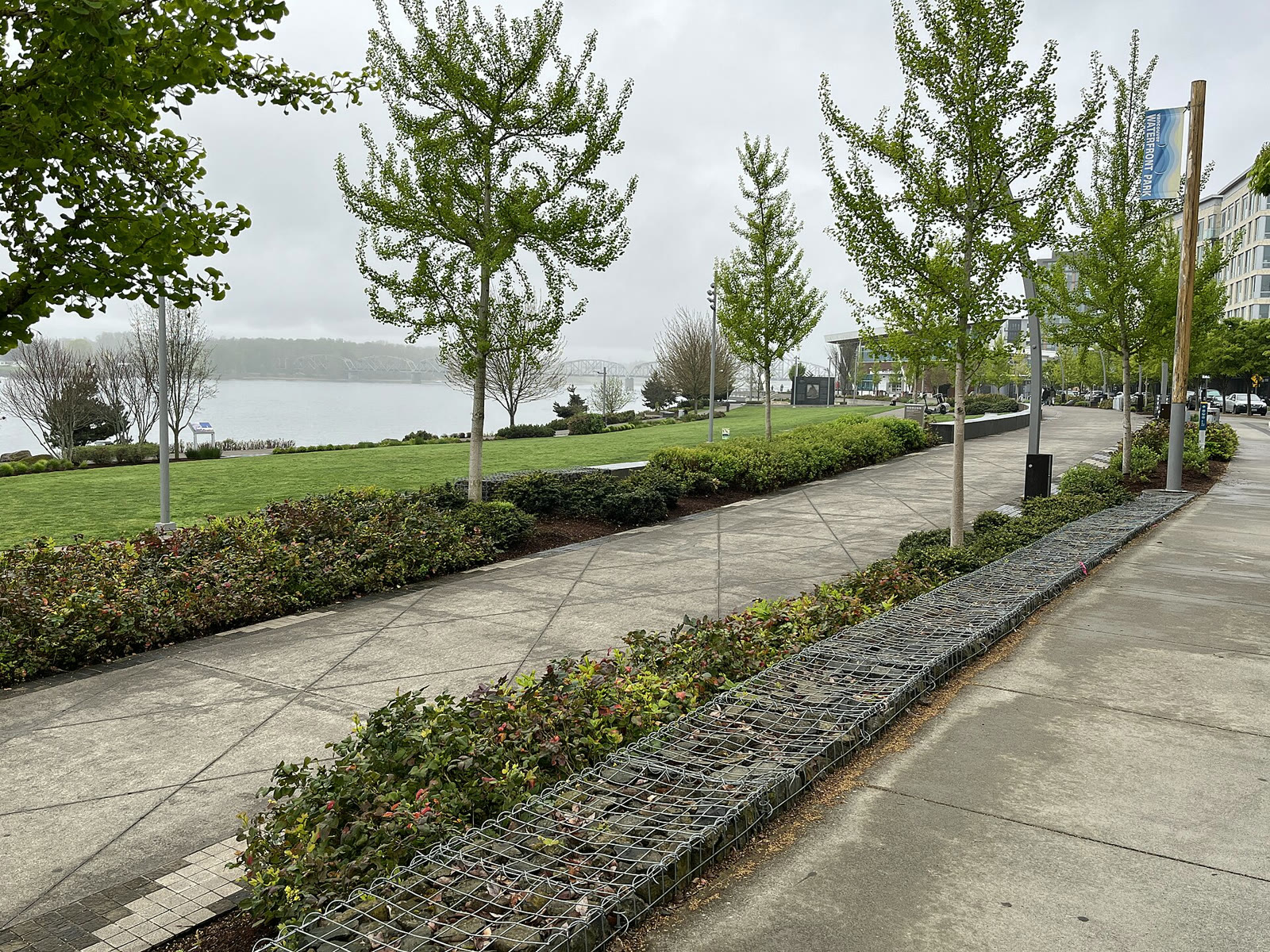 The Columbia River waterfront in Vancouver, Washington (April 2026)
