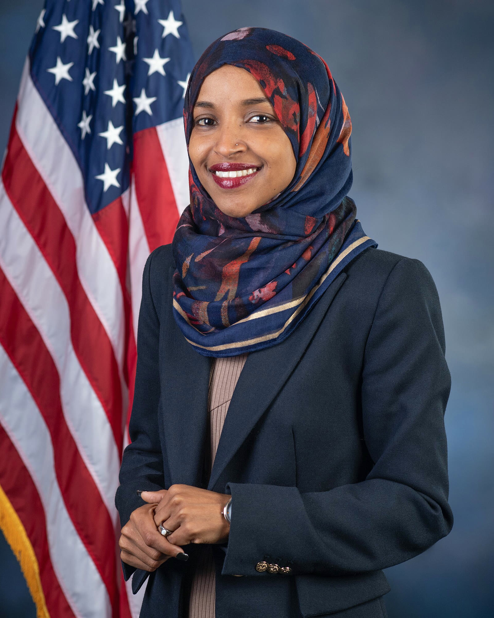 Ilhan Omar’s official House portrait