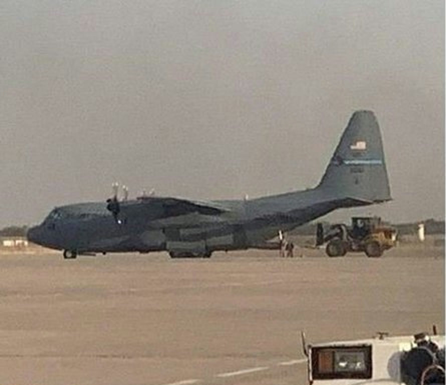 A C-130 that Fox News described as the last US military aircraft to leave Iraq
