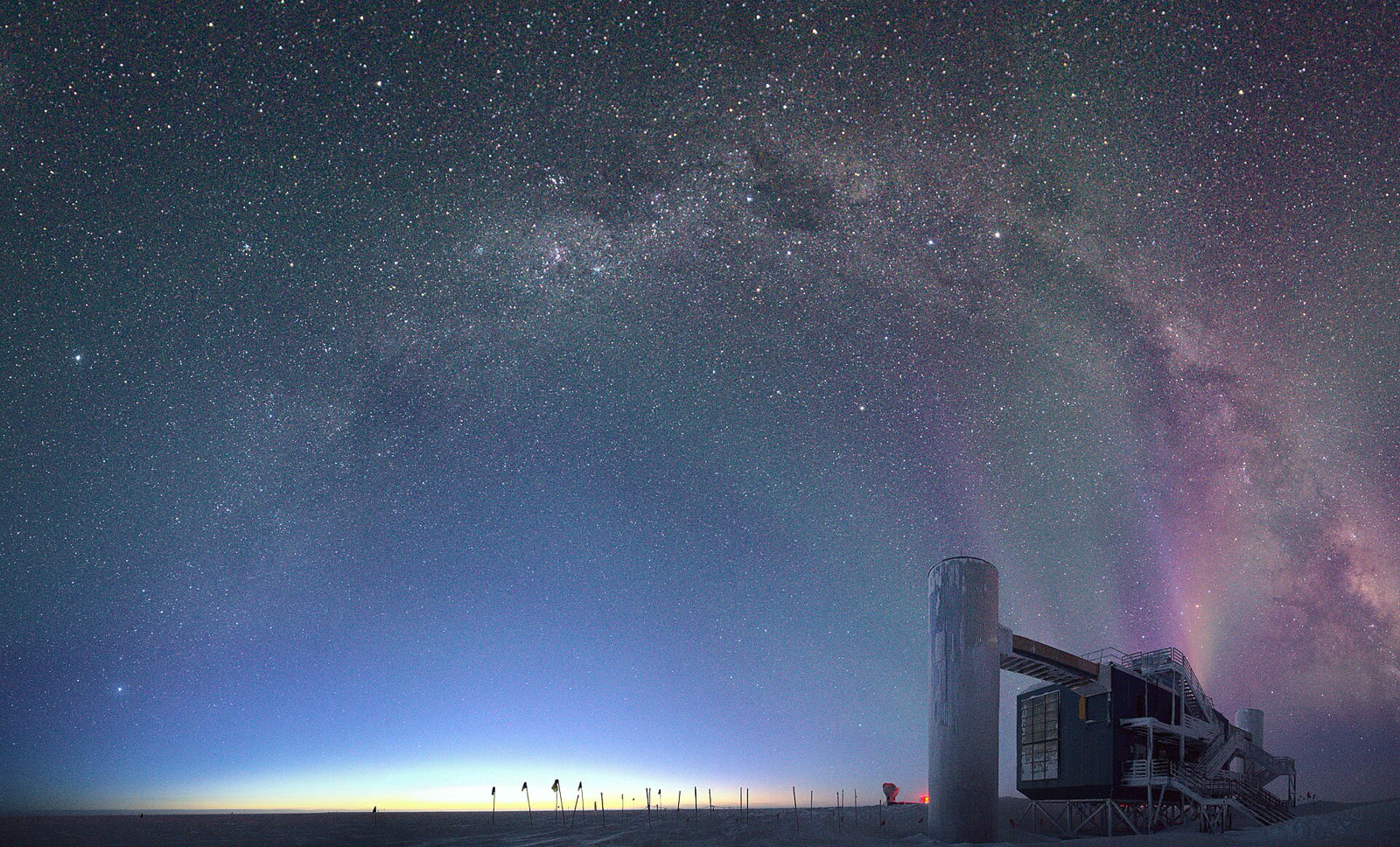 The IceCube Lab at dawn