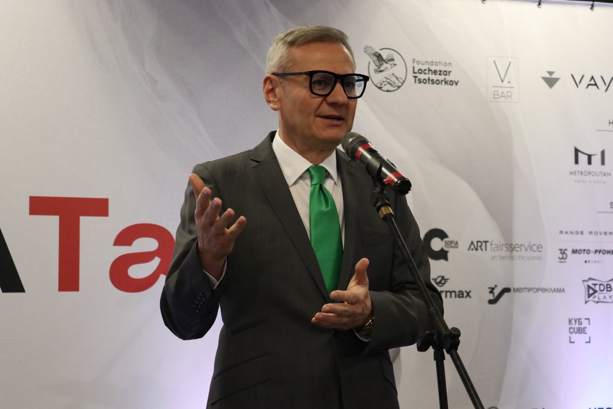 The opening ceremony of the Sofia Art Fair