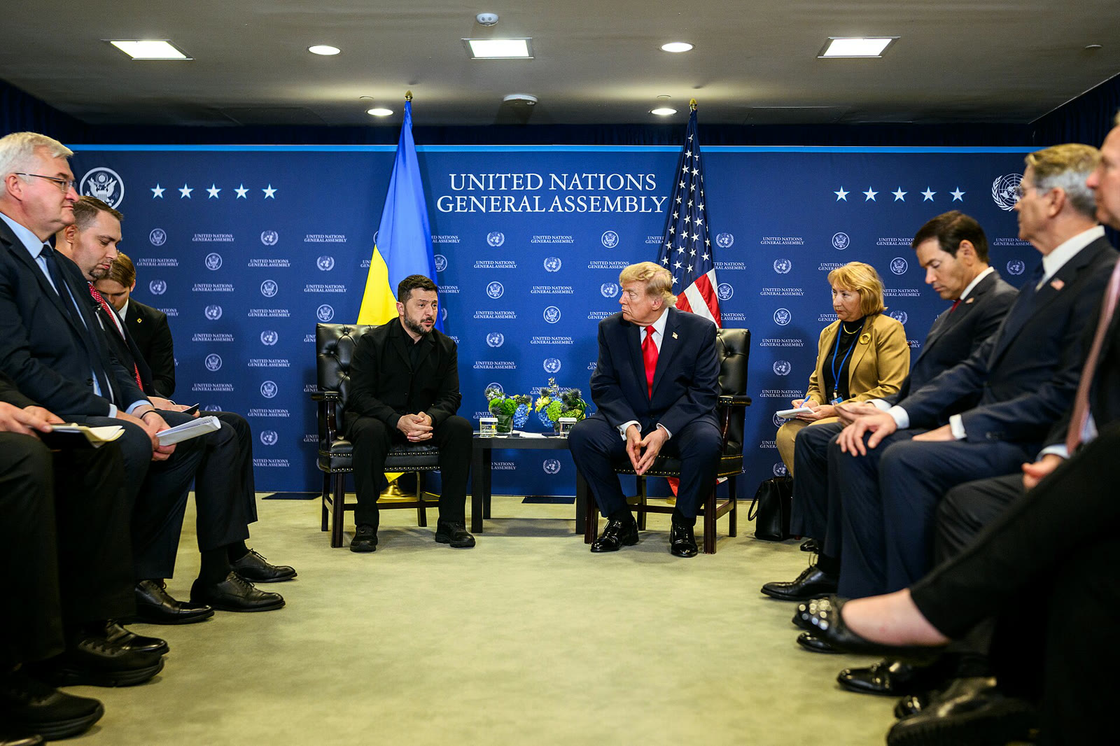 Trump and Zelenskyy at the UN General Assembly in September 2026 (file photo)