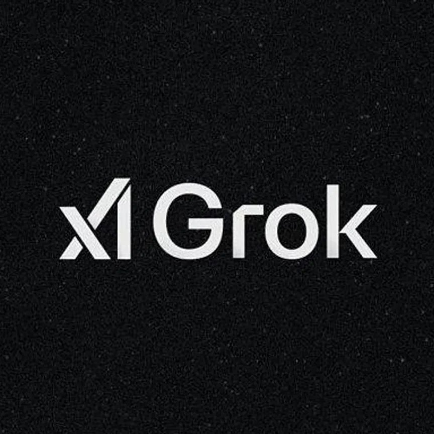 The logo of xAI's AI chatbot Grok
