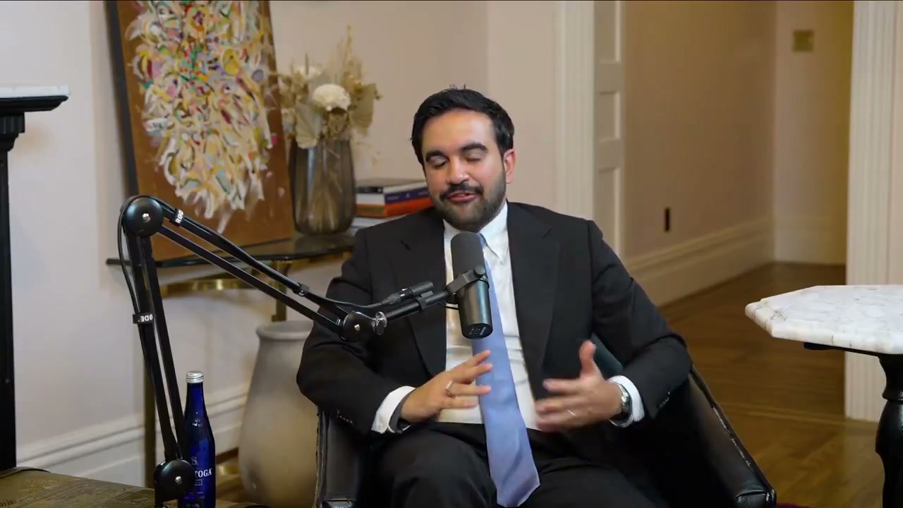 Zohran Mamdani during an interview