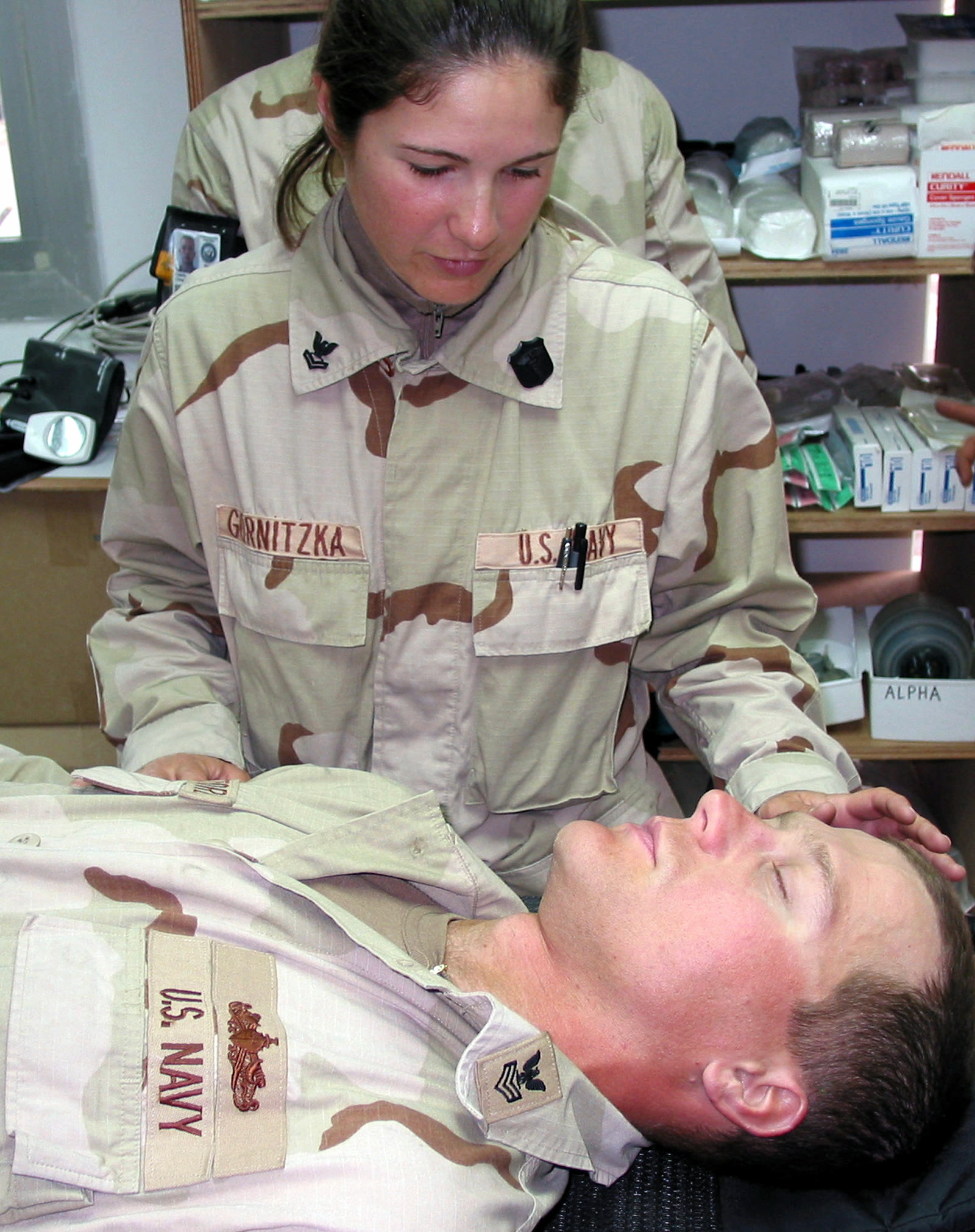 A U.S. Navy corpsman during an exercise (archive)