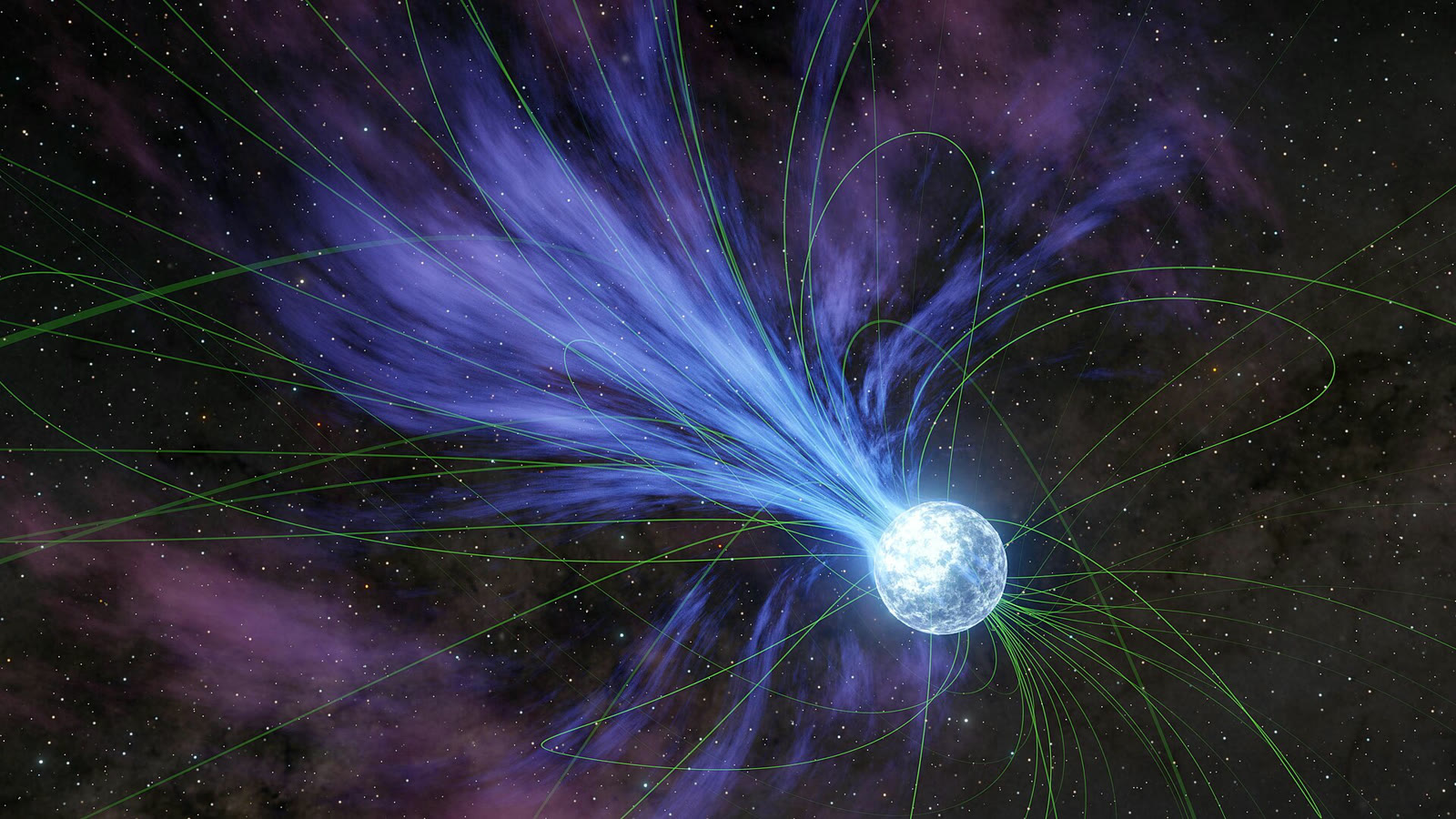 Illustration of a magnetar