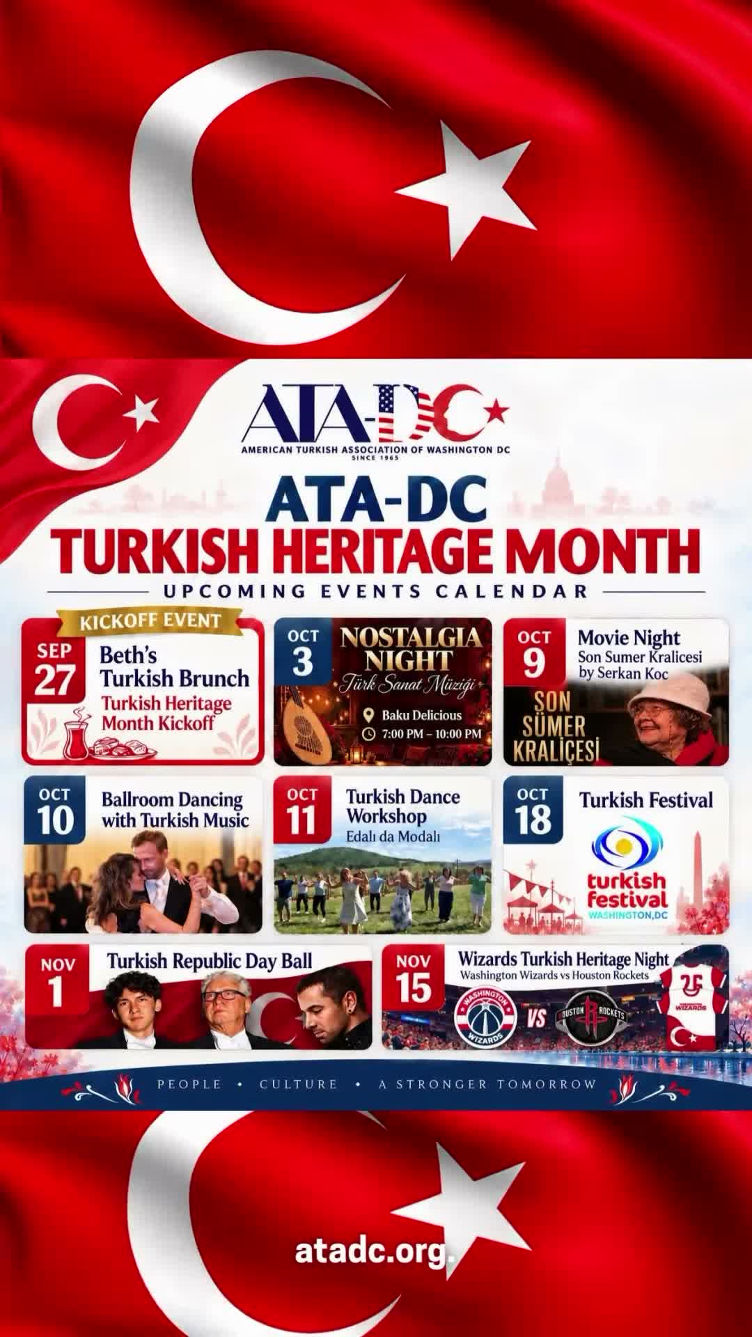 ATA-DC Turkish Heritage Month events calendar