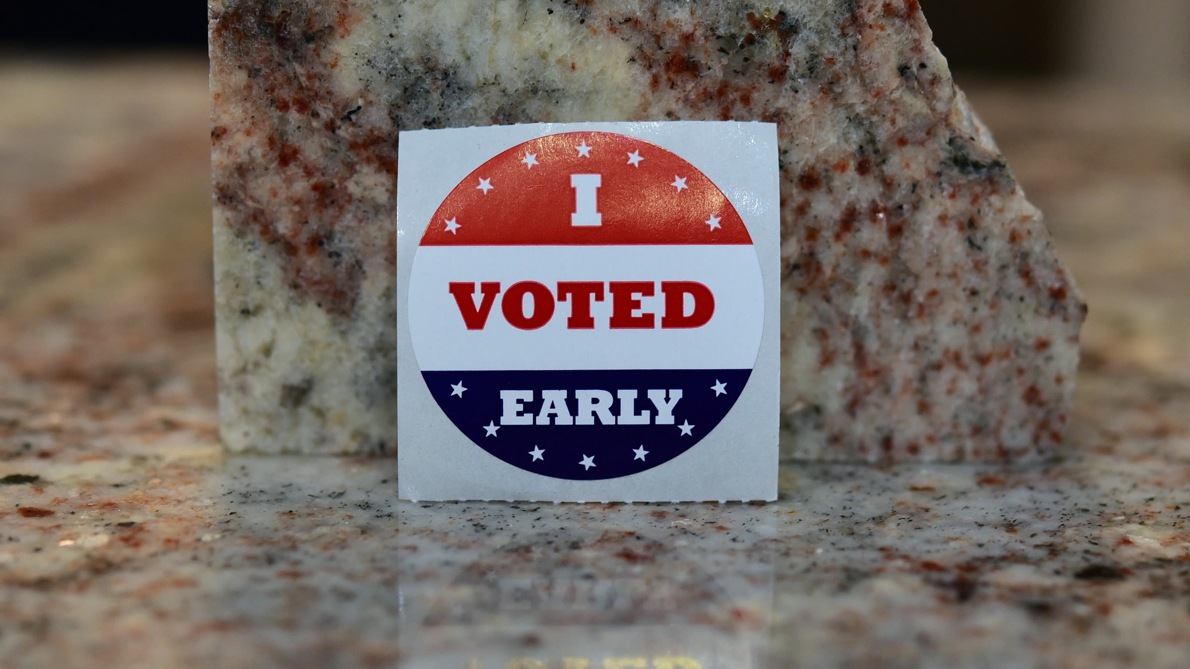 An 'I Voted Early' sticker (archive)