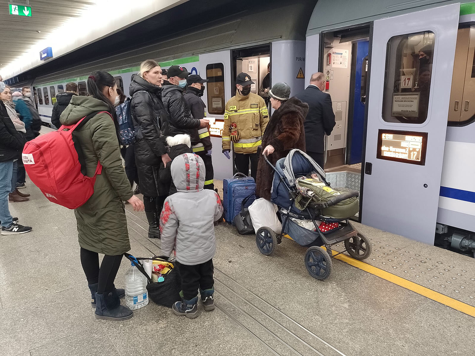 Ukrainians fleeing the war (archive)