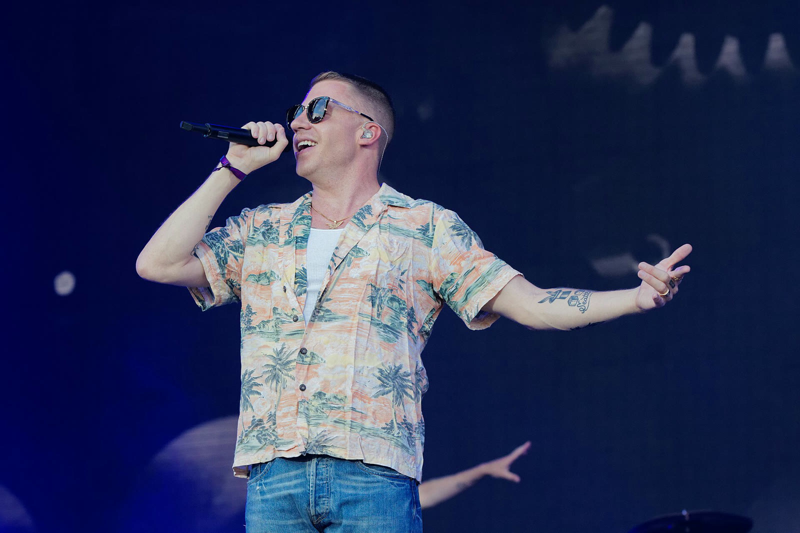 Rapper Macklemore on stage (archive)