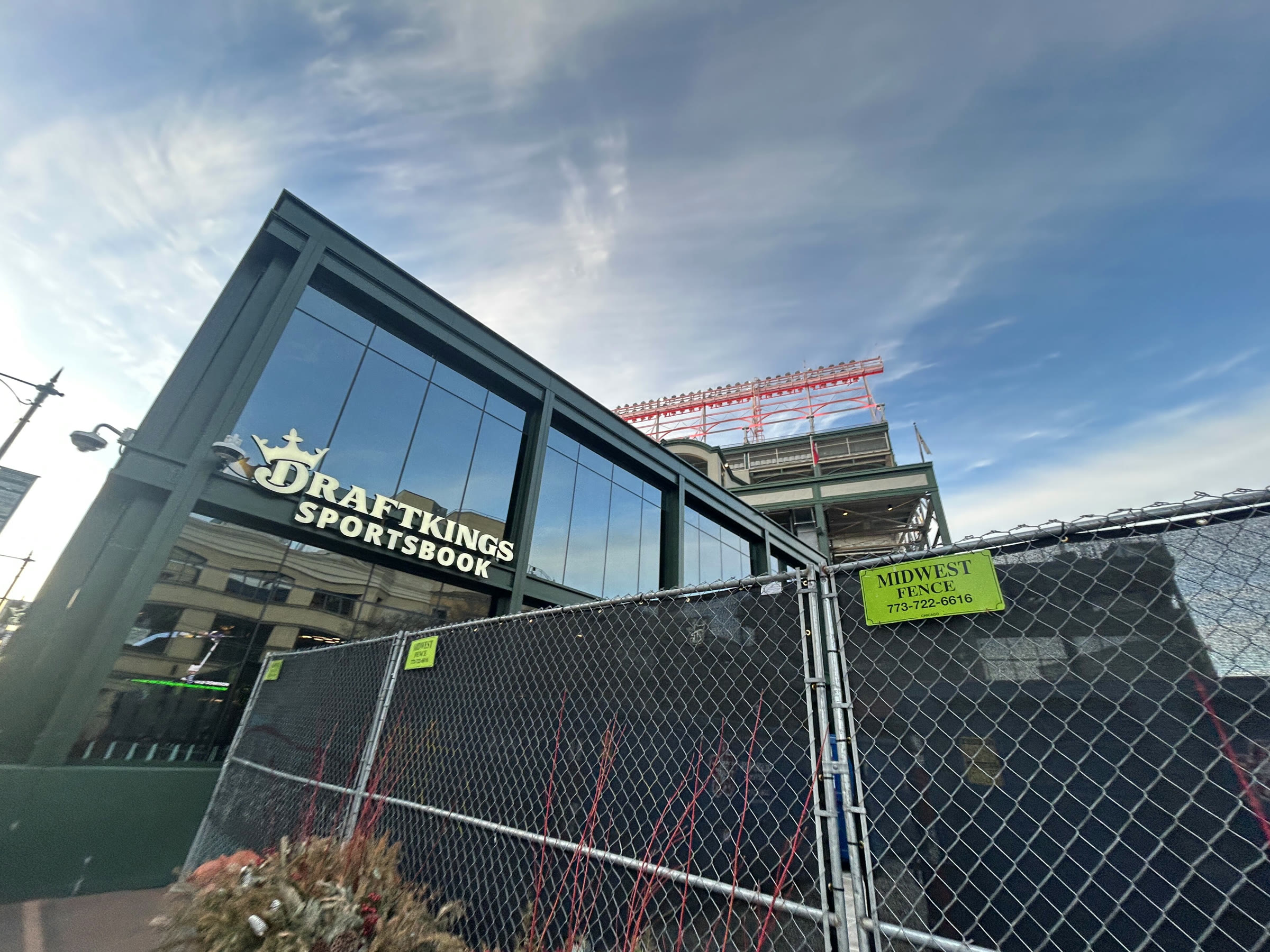 A DraftKings sportsbook at Wrigley Field in Chicago