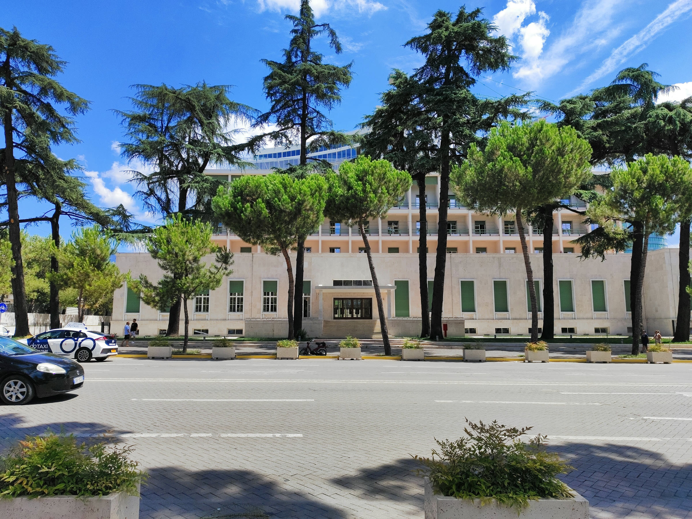 The former Hotel Dajti, home to Bank of Albania offices, in Tirana