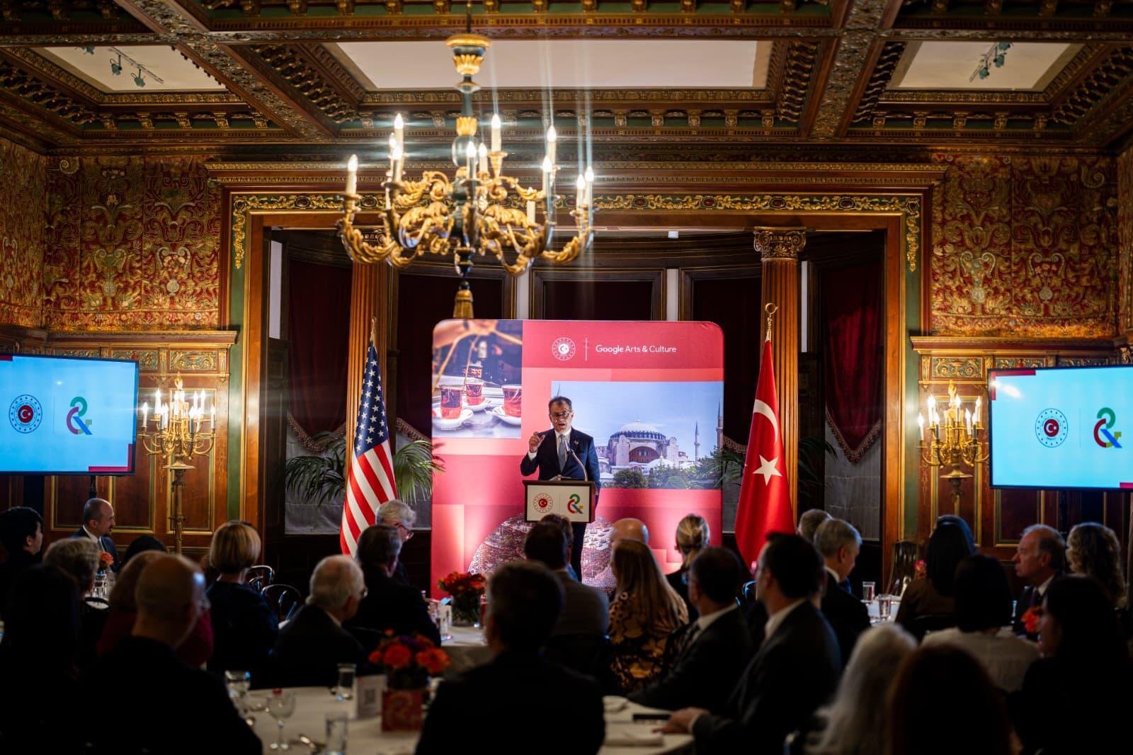 Guests in the embassy hall during the event