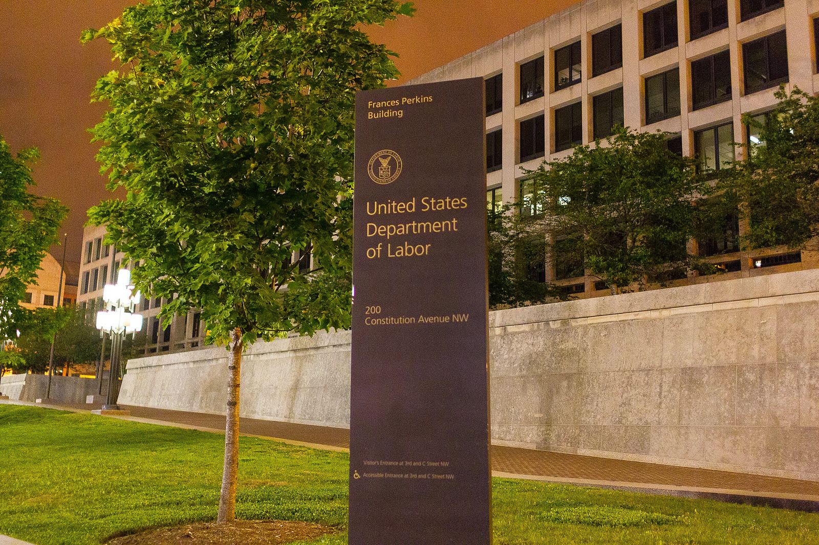 The U.S. Department of Labor’s Frances Perkins Building in Washington (archive)