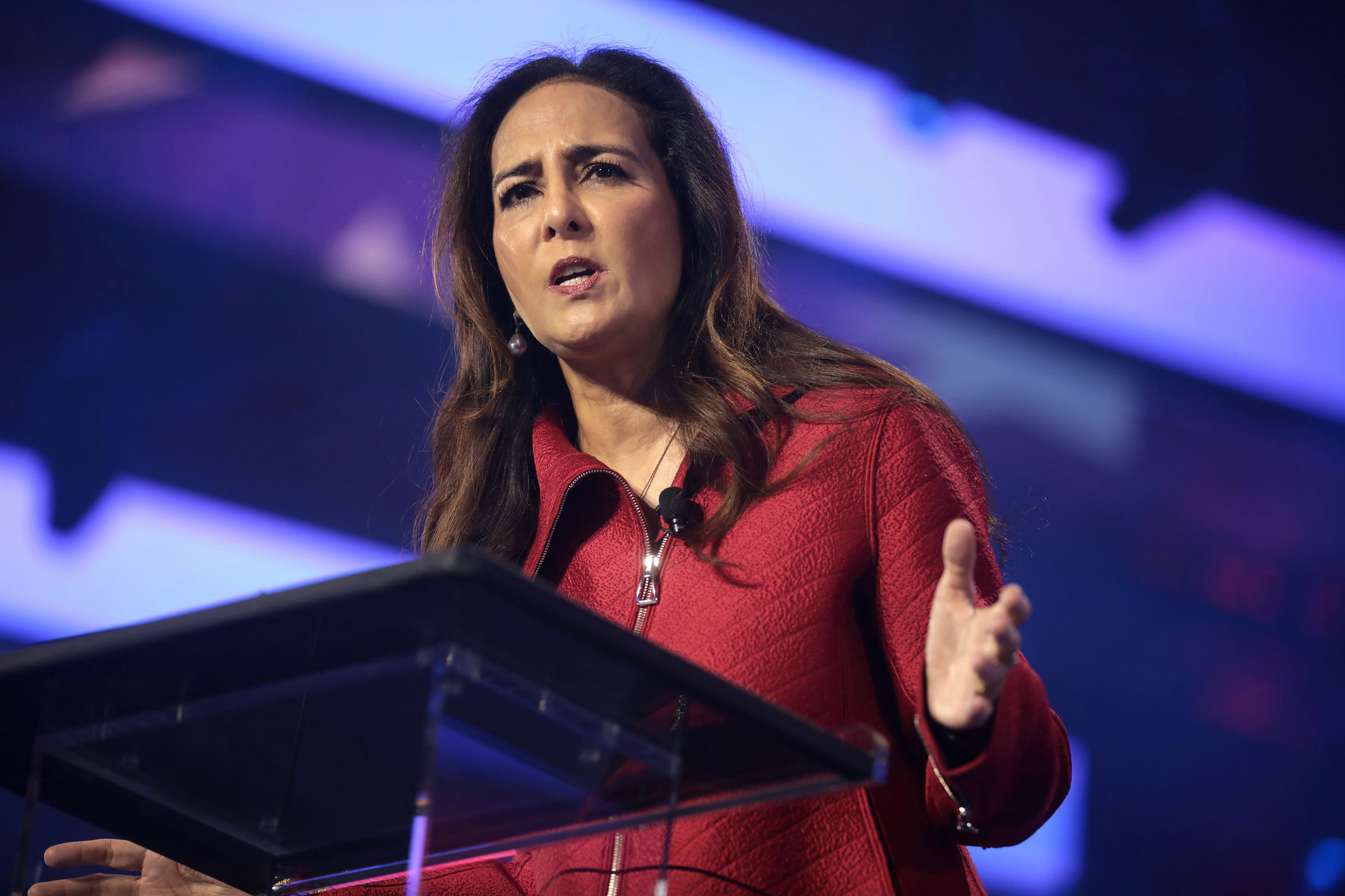 Harmeet Dhillon, who now leads the Justice Department's Civil Rights Division (2022, file photo)