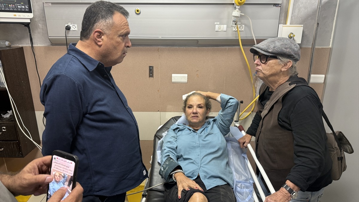 Washington Post photojournalist Heidi Levine at a hospital in Ramallah