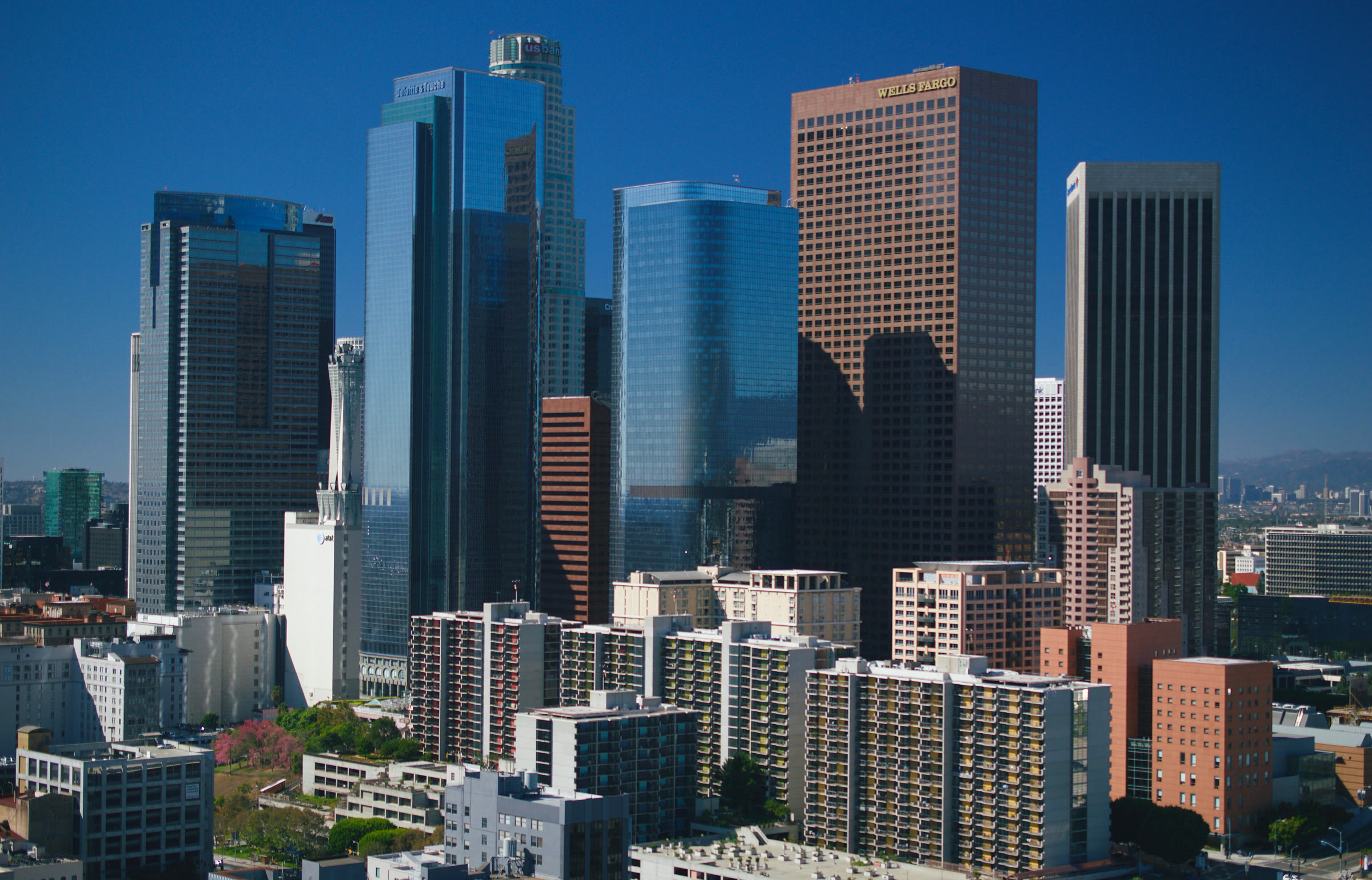 Downtown Los Angeles skyline (file photo)