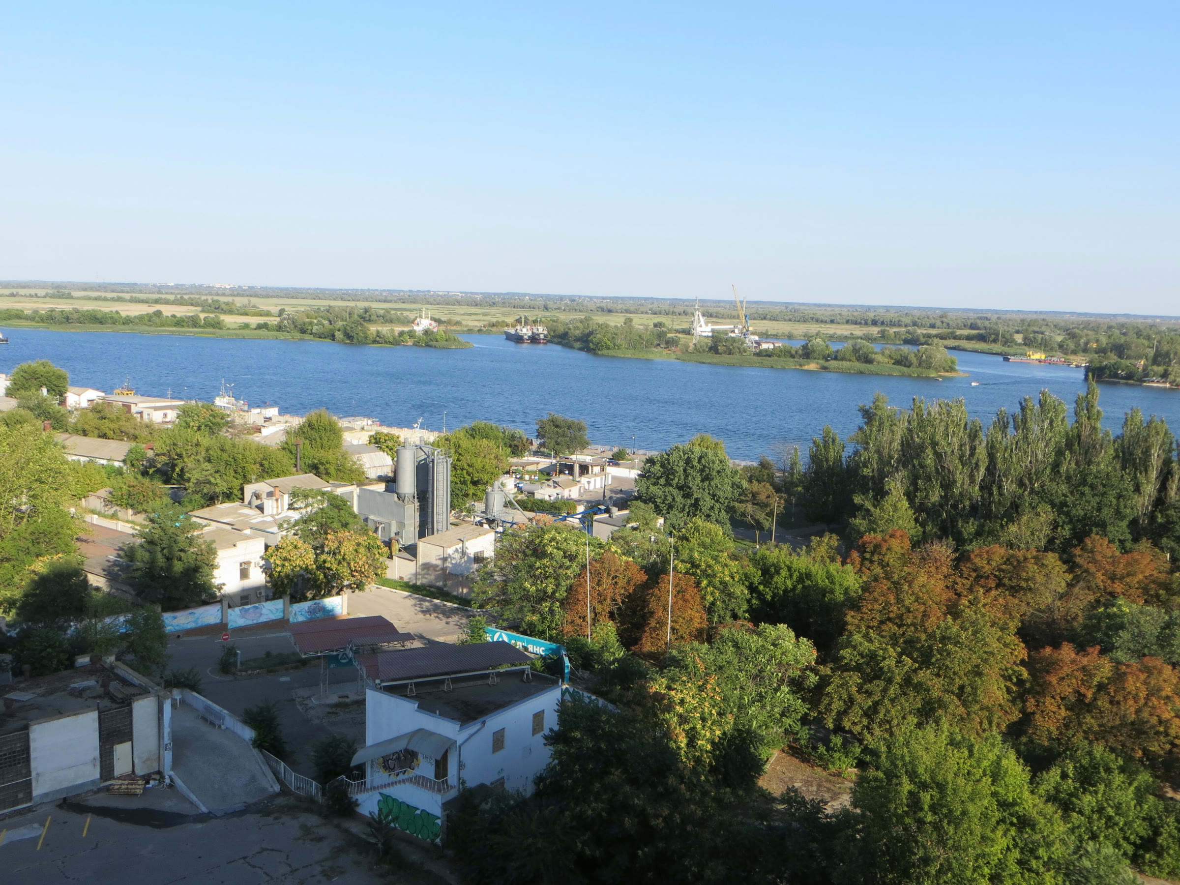 The Dnipro River at Kherson (file photo)