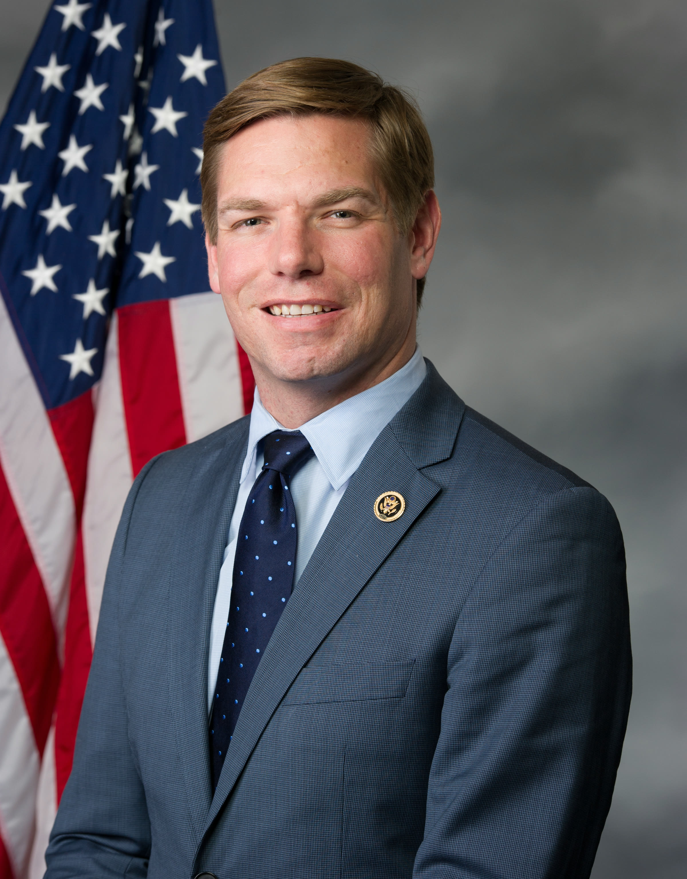 Eric Swalwell in his official congressional portrait (archive)