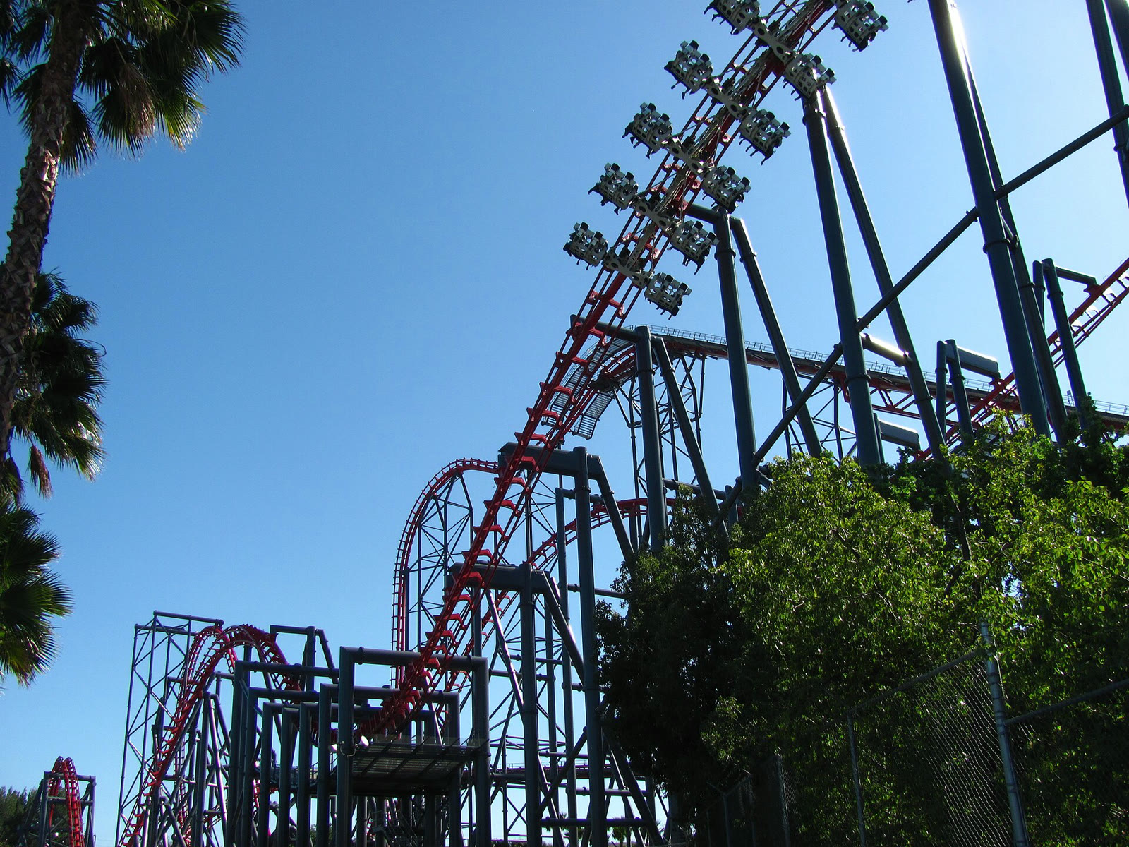 Six Flags Magic Mountain’daki X2 hız treninin rayları (arşiv)