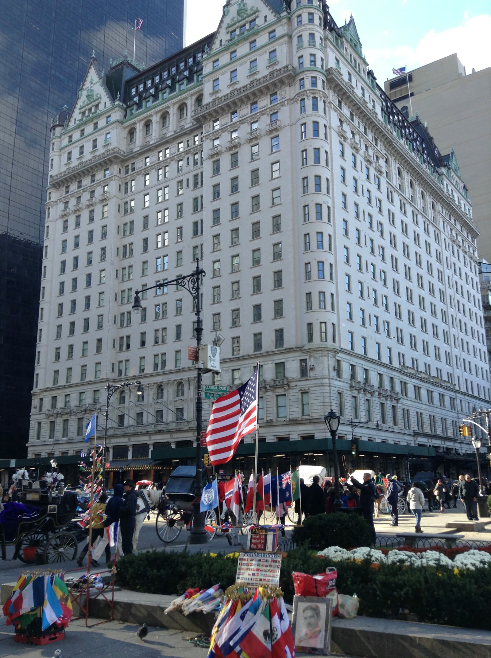The Plaza Hotel across from Central Park in Manhattan (file photo)