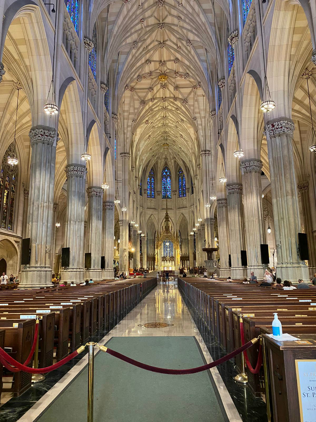 The nave of St. Patrick's Cathedral in New York