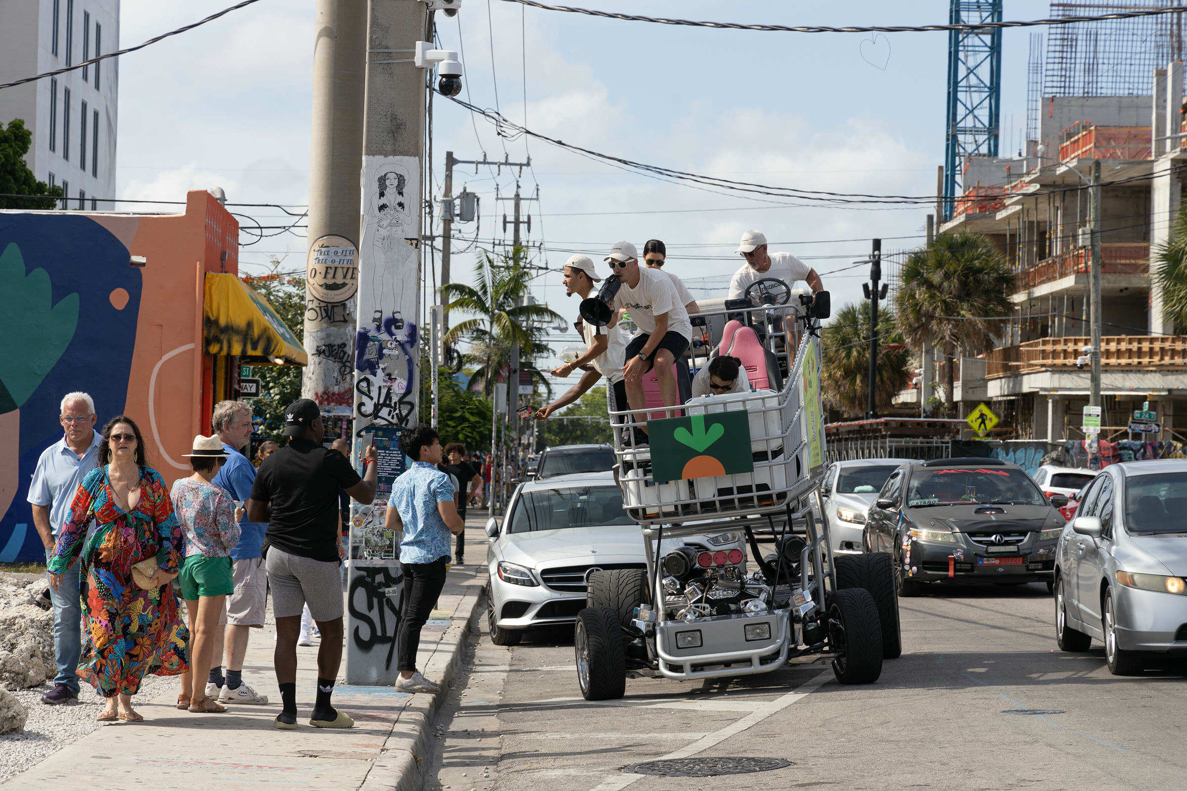 Instacart branding on a street in Miami, Florida (file photo)