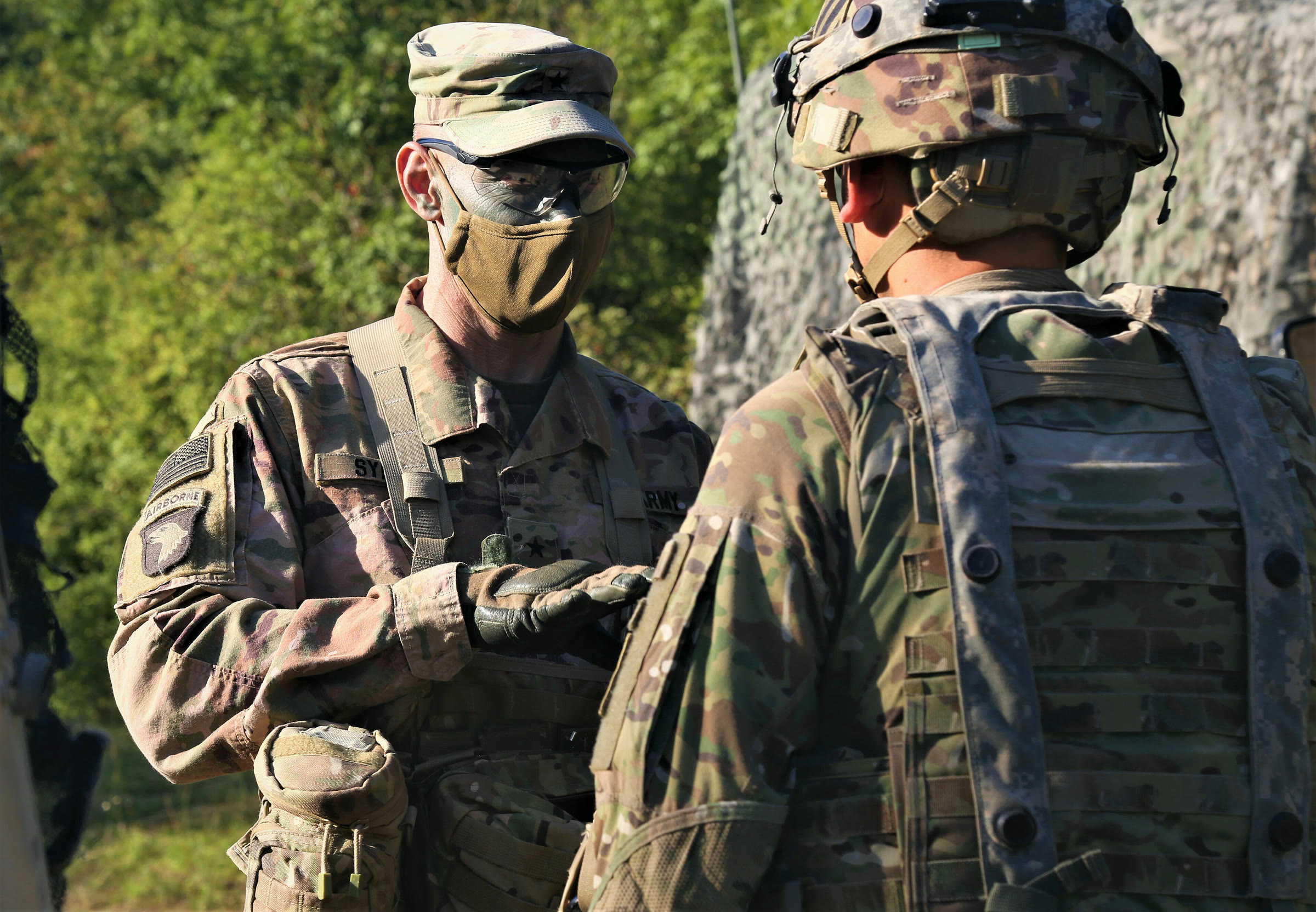 Brett Sylvia during a Combined Resolve exercise (file photo)