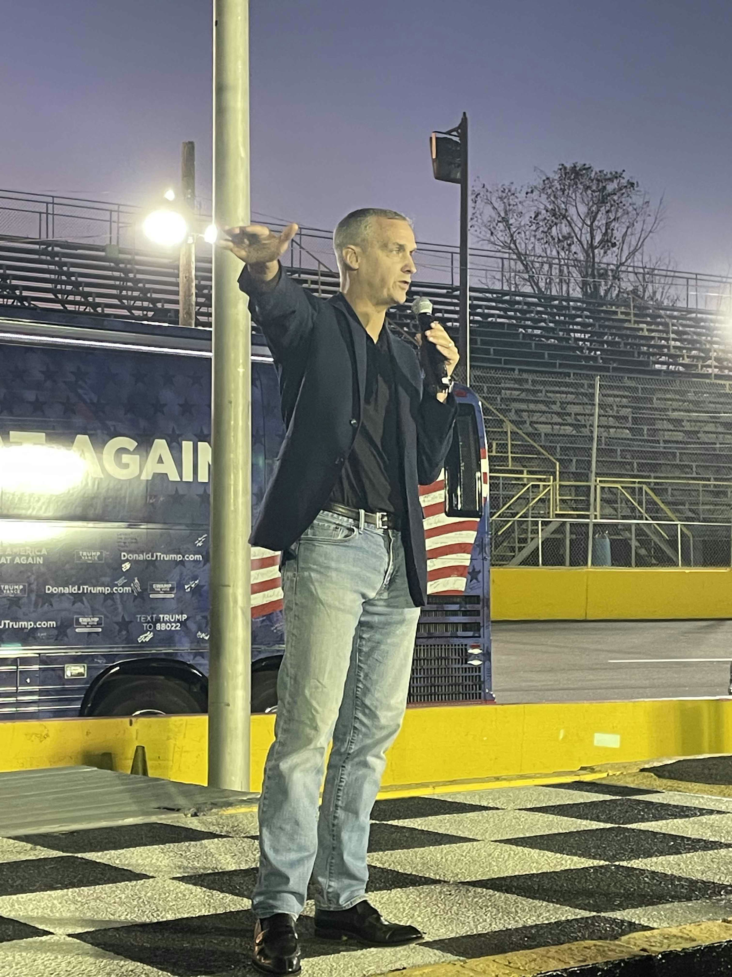 Corey Lewandowski at a 2024 campaign rally