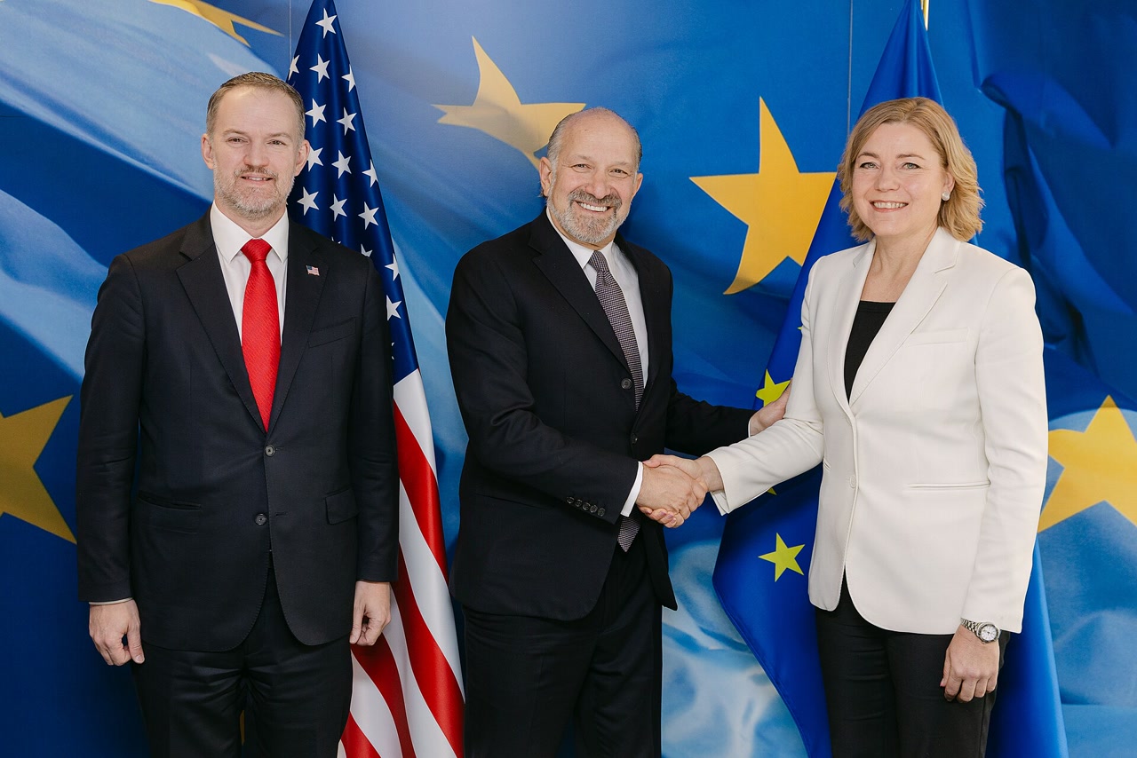 Howard Lutnick during a visit to the European Commission (archive)
