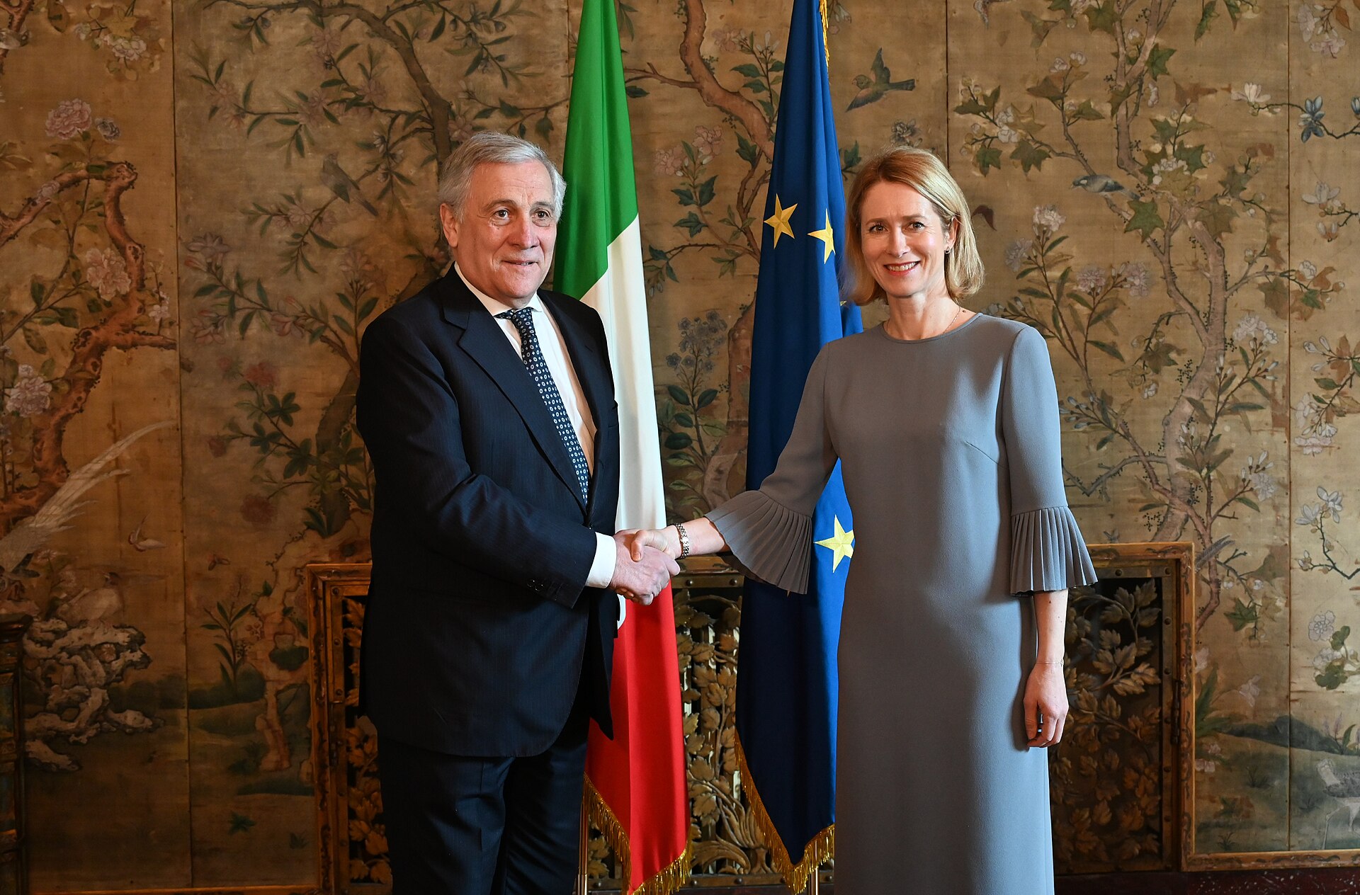EU High Representative Kaja Kallas (right) with Italian Foreign Minister Antonio Tajani (archive, 2025)