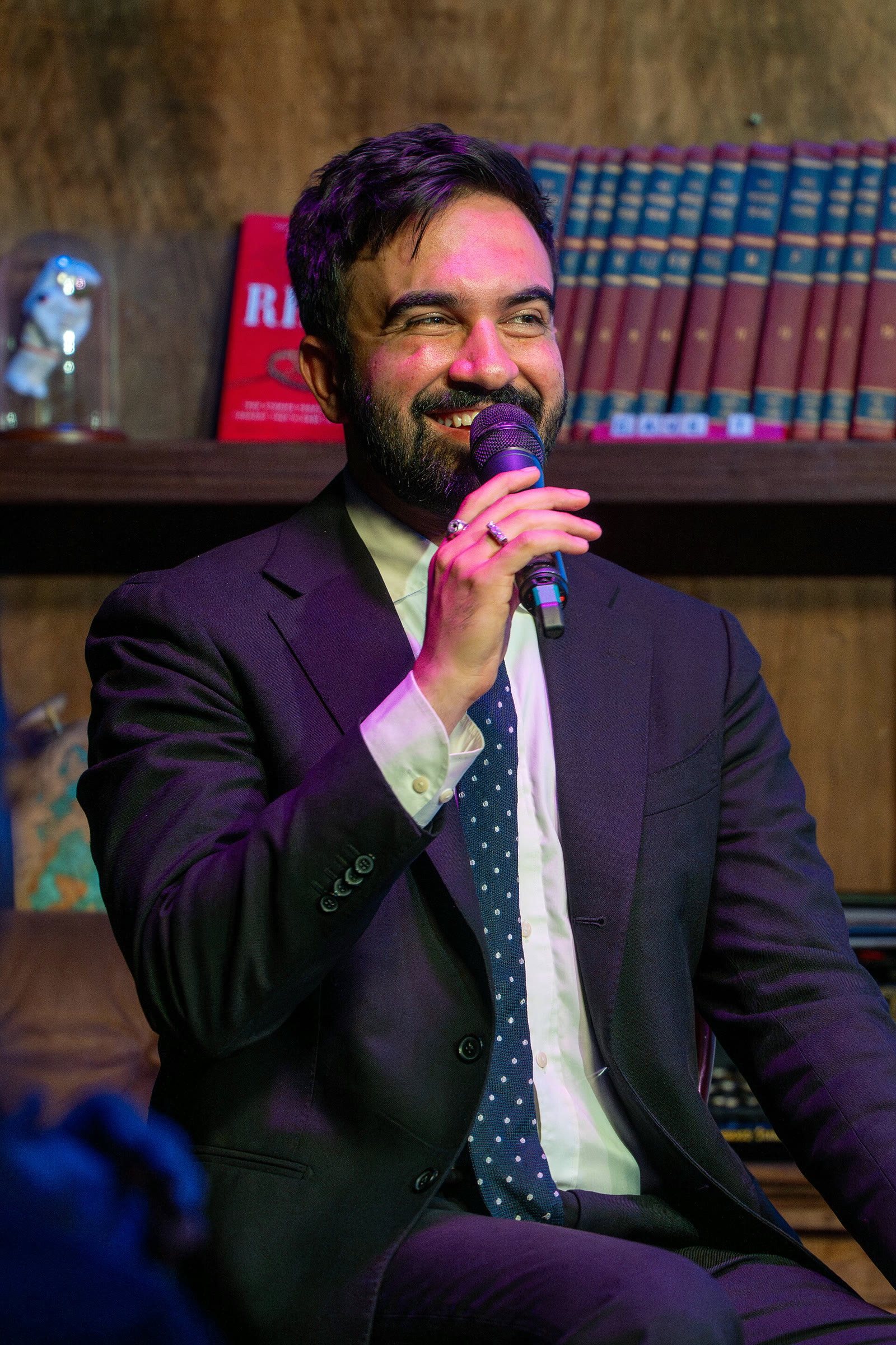 Mamdani speaking at an event (file, 2025)