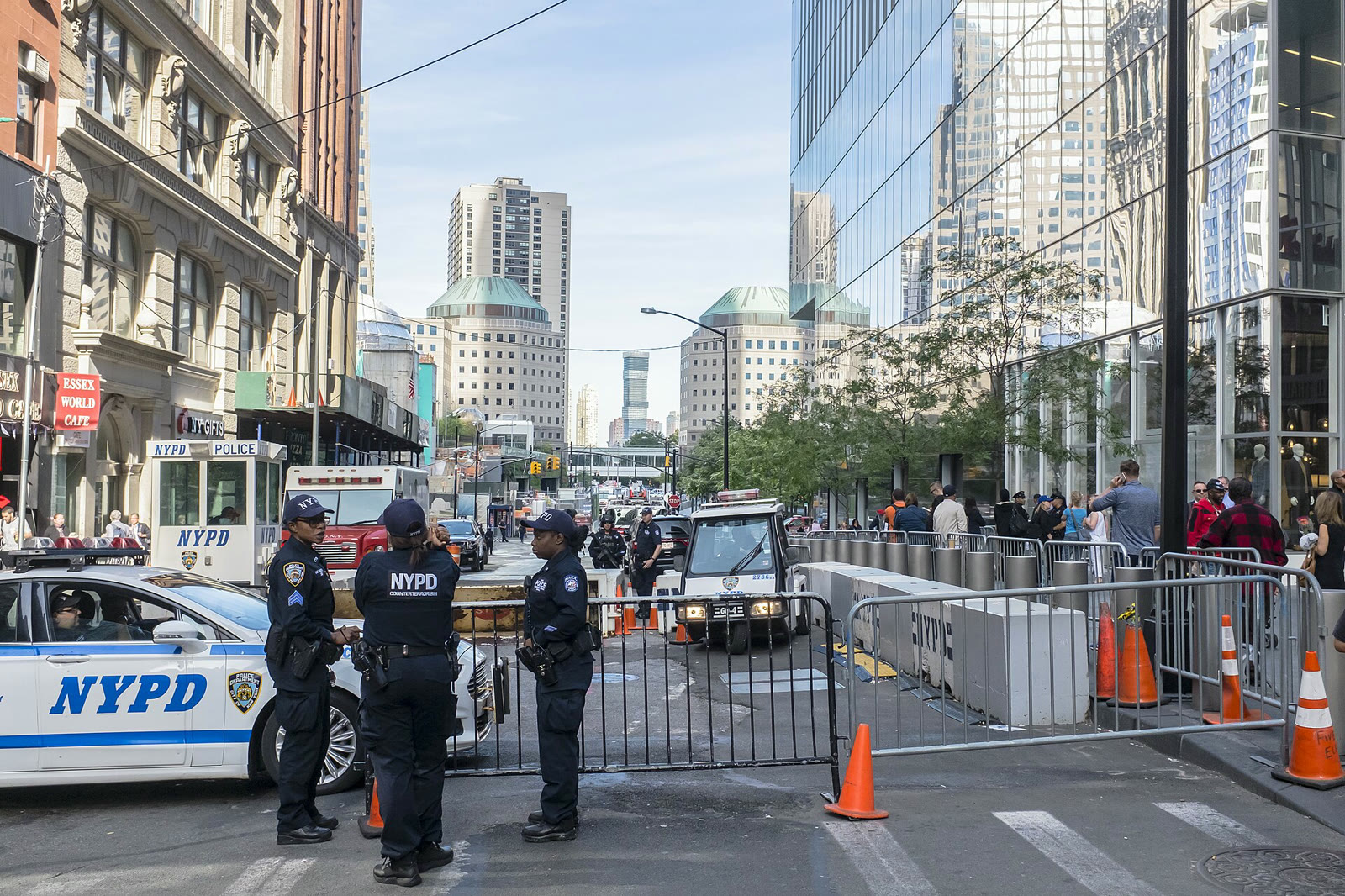 NYPD officers on duty during a 9/11 commemoration in Manhattan (file photo)