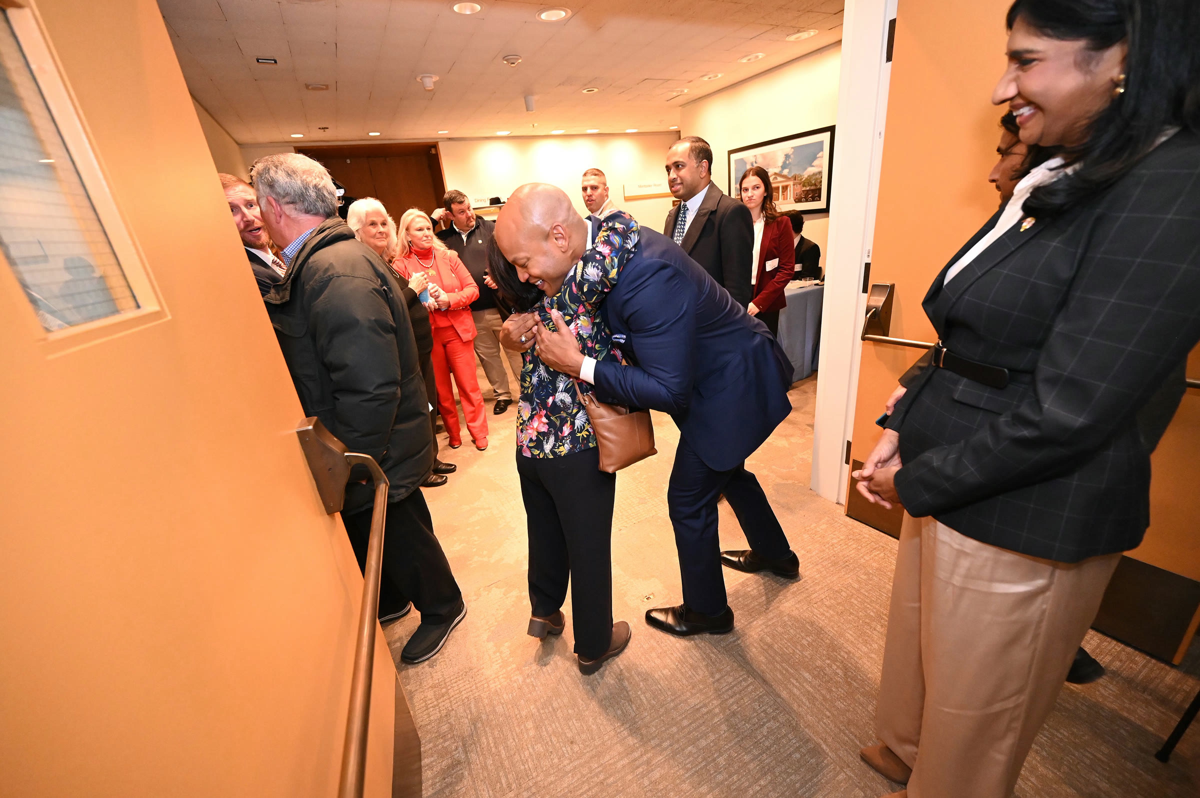 Rep. Jamie Raskin at a reception in Maryland in January 2025