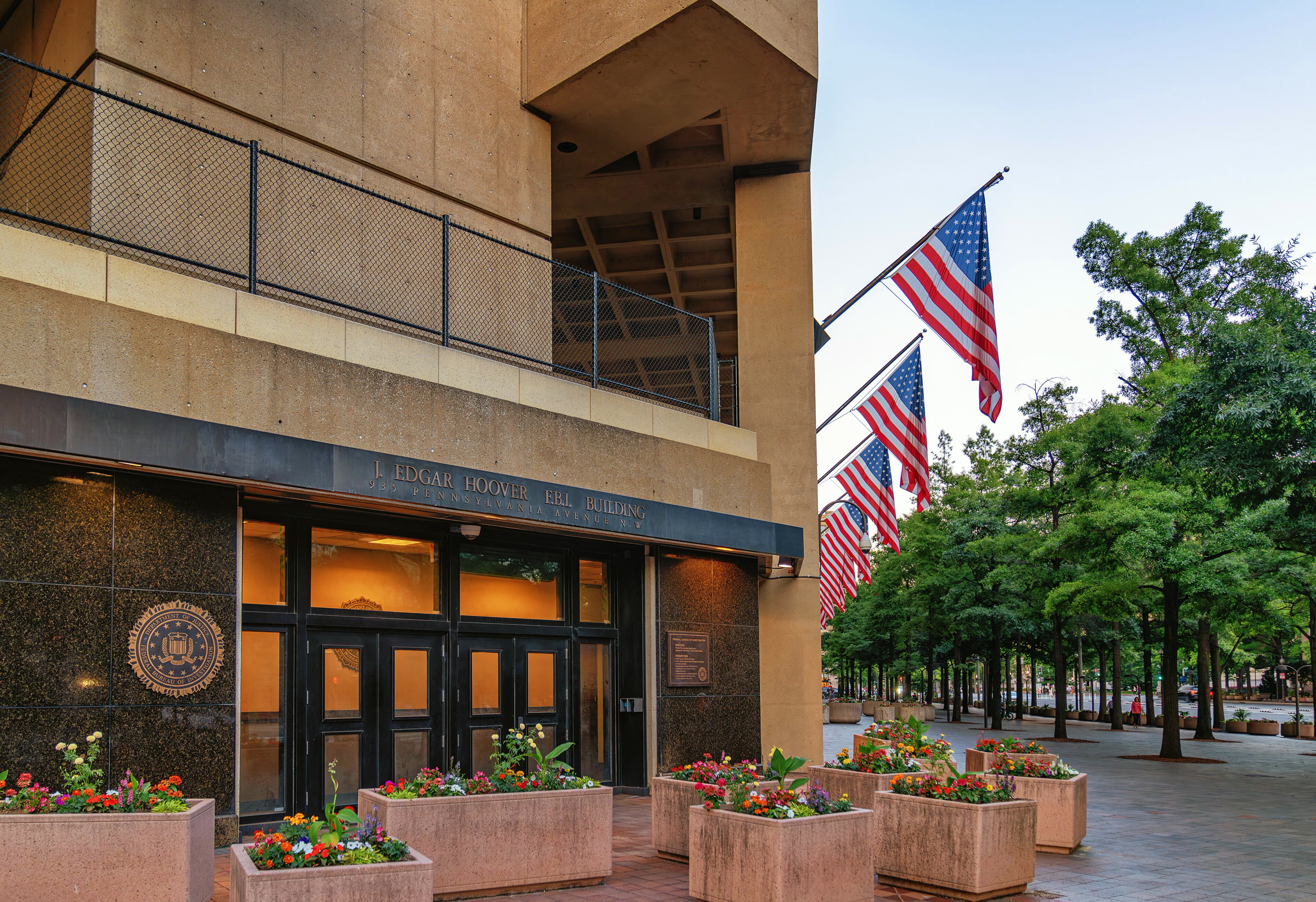 The J. Edgar Hoover Building, FBI headquarters in Washington