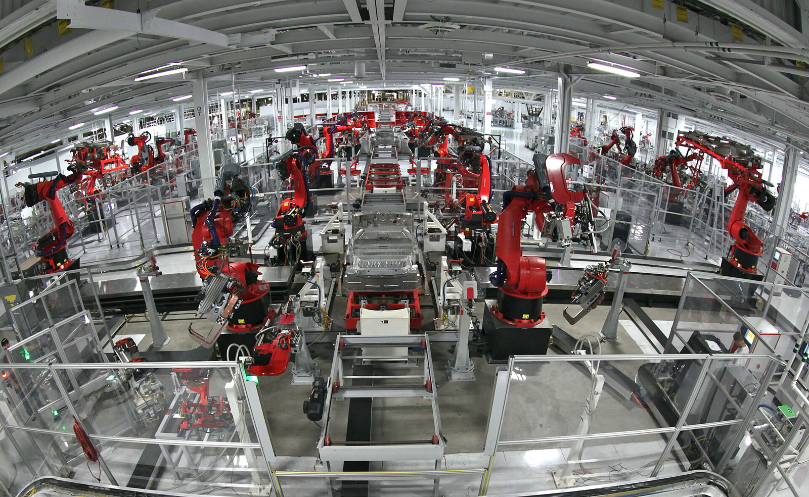 Assembly line at an automobile factory in the U.S. (archive)
