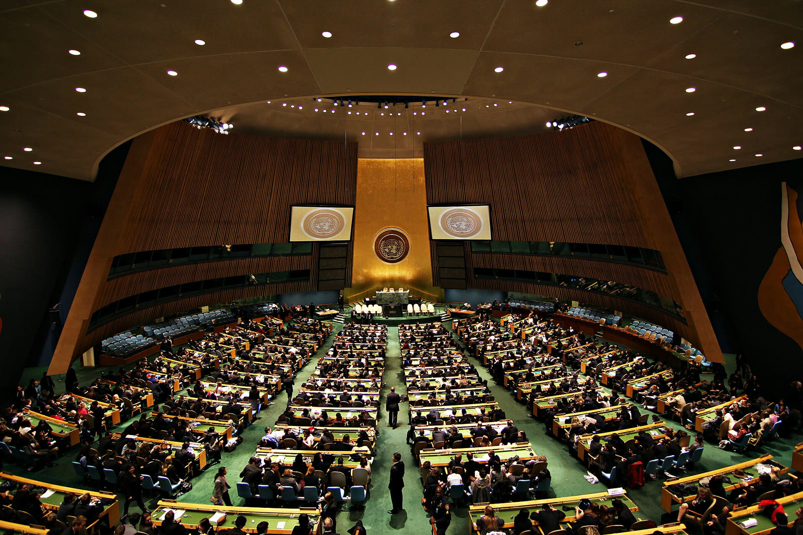 The UN General Assembly hall (archive)