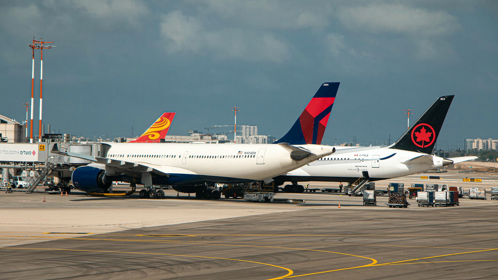 Airliners at Ben Gurion Airport (file photo)