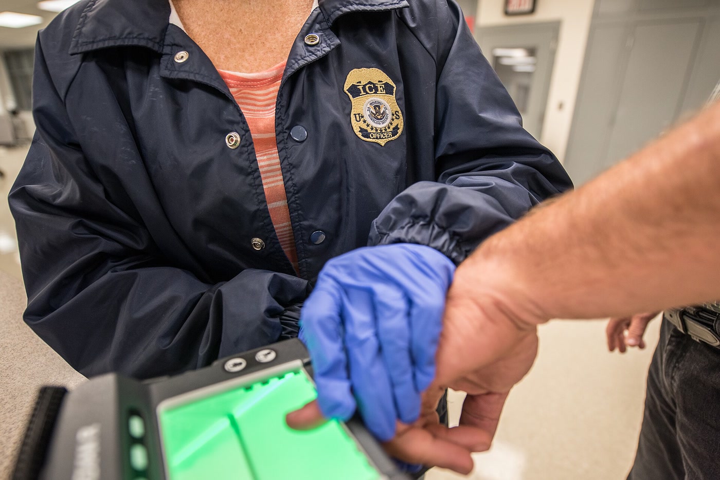 Fingerprinting during ICE processing in the Buffalo area (archive)