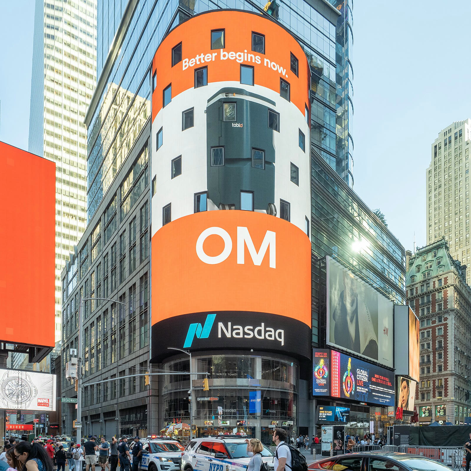 Nasdaq screen in New York's Times Square (archive)