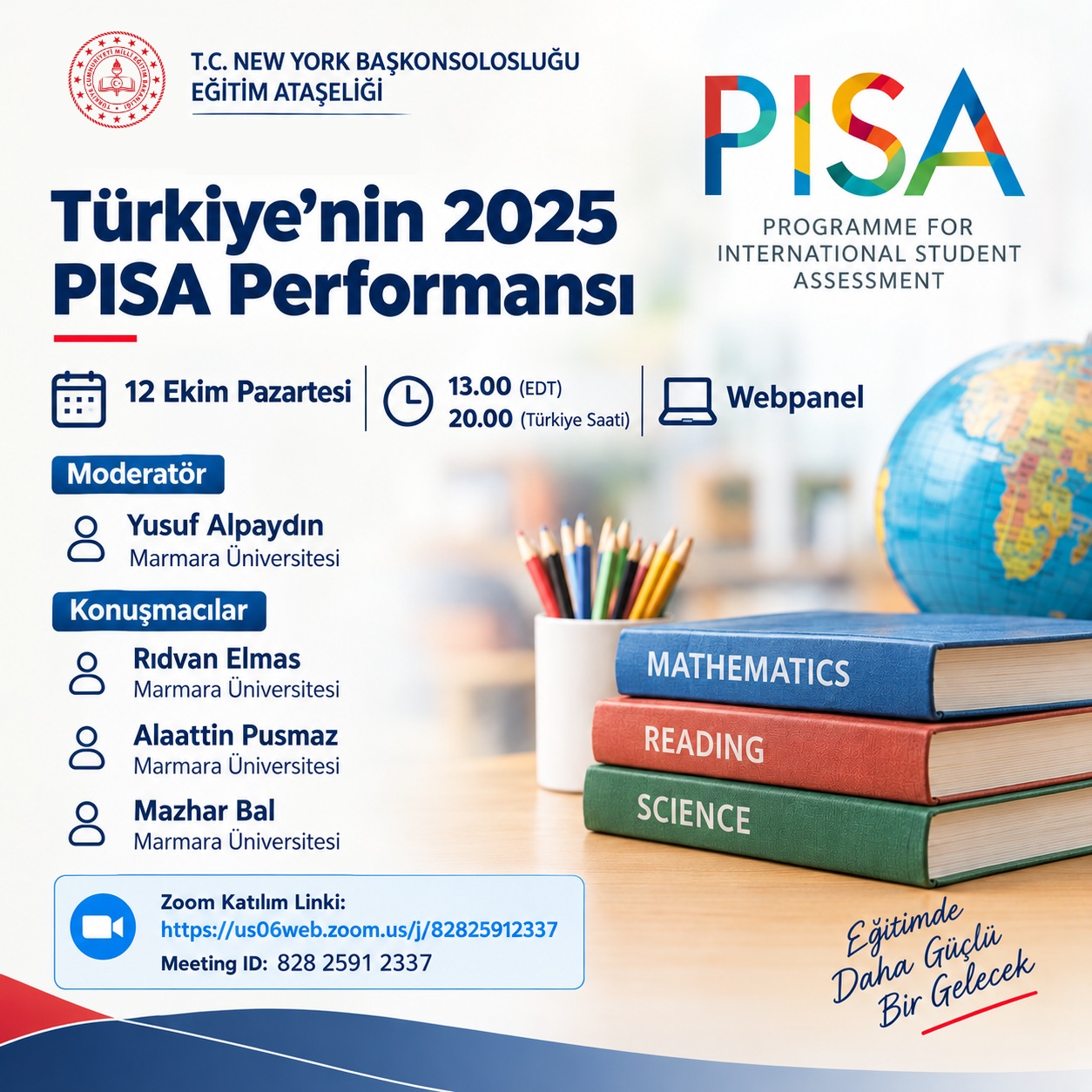 Announcement of the web panel on Türkiye's PISA 2025 performance