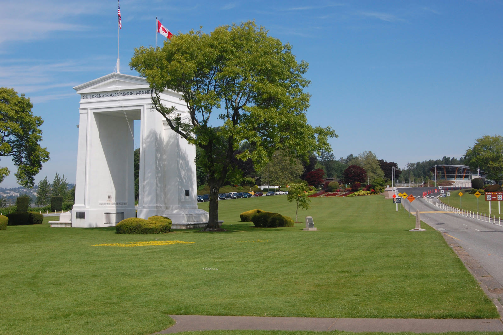 The Peace Arch on the U.S.-Canada border (file photo)
